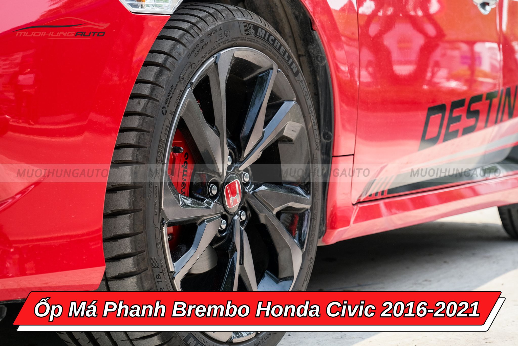 Ốp má phanh Brembo ô tô Honda Civic 2016-2021