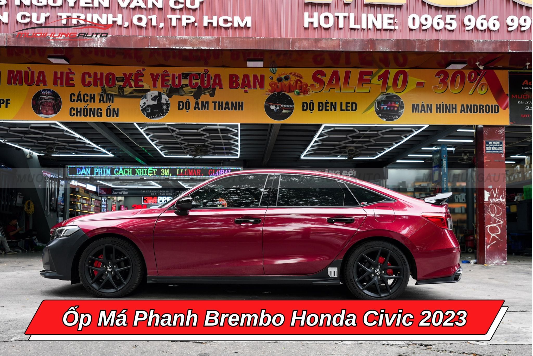 Ốp má phanh Brembo ô tô Honda Civic 2023