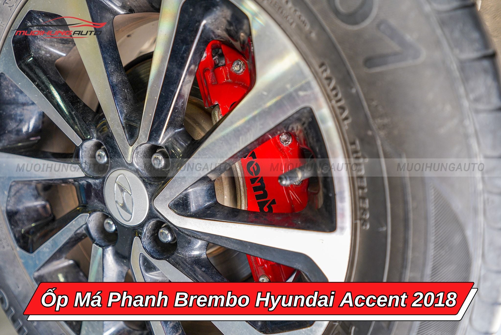 Ốp má phanh Brembo ô tô Hyundai Accent 2018