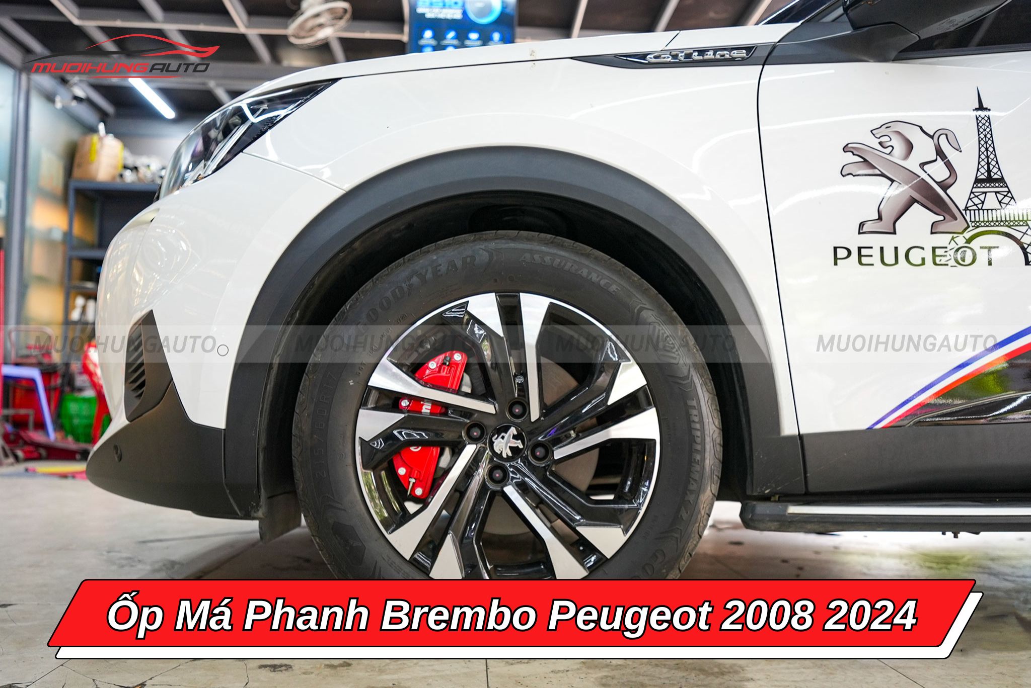 Ốp má phanh Brembo Peugeot 2008 2024
