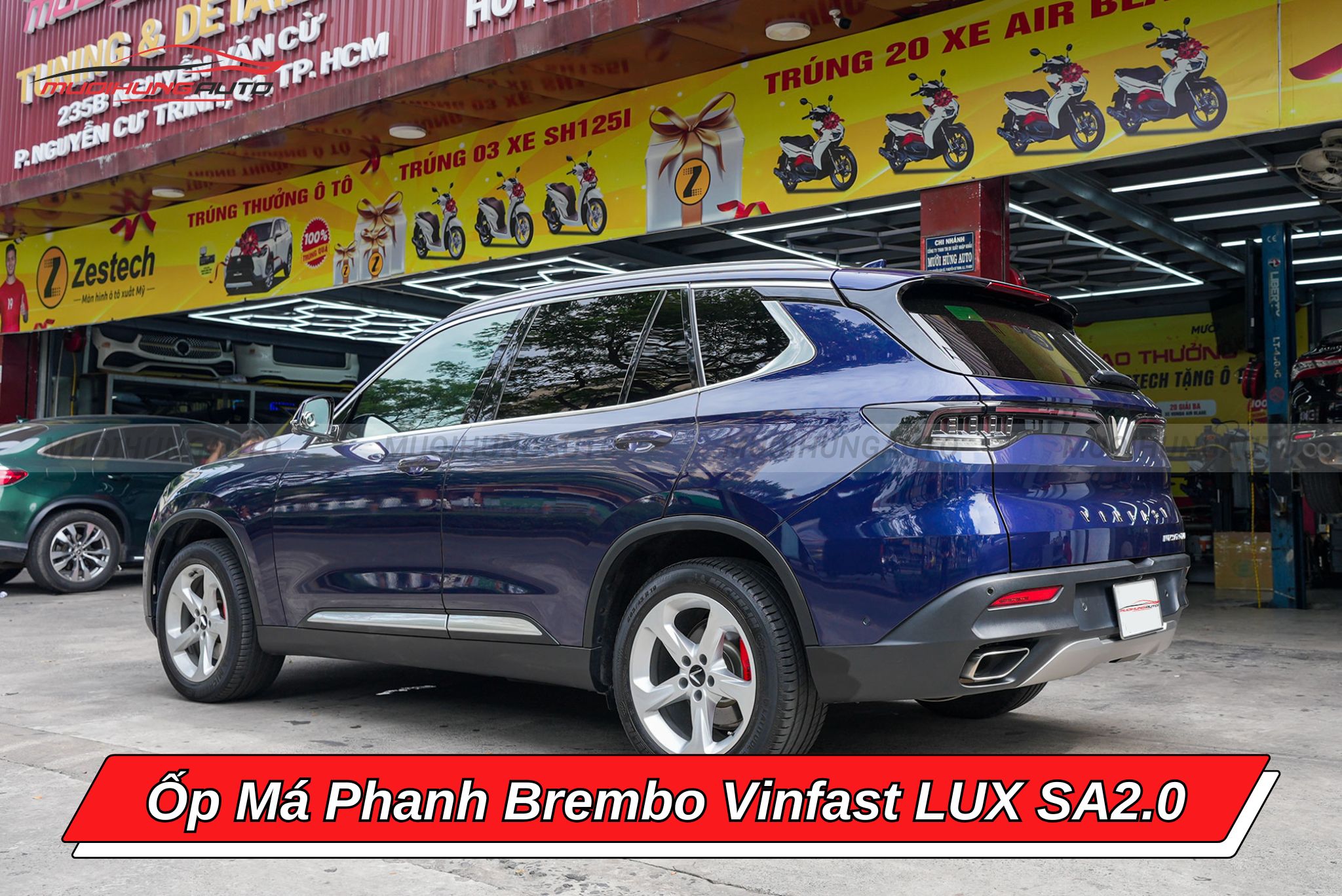 Ốp má phanh Brembo xe hơi Vinfast LUX SA2.0
