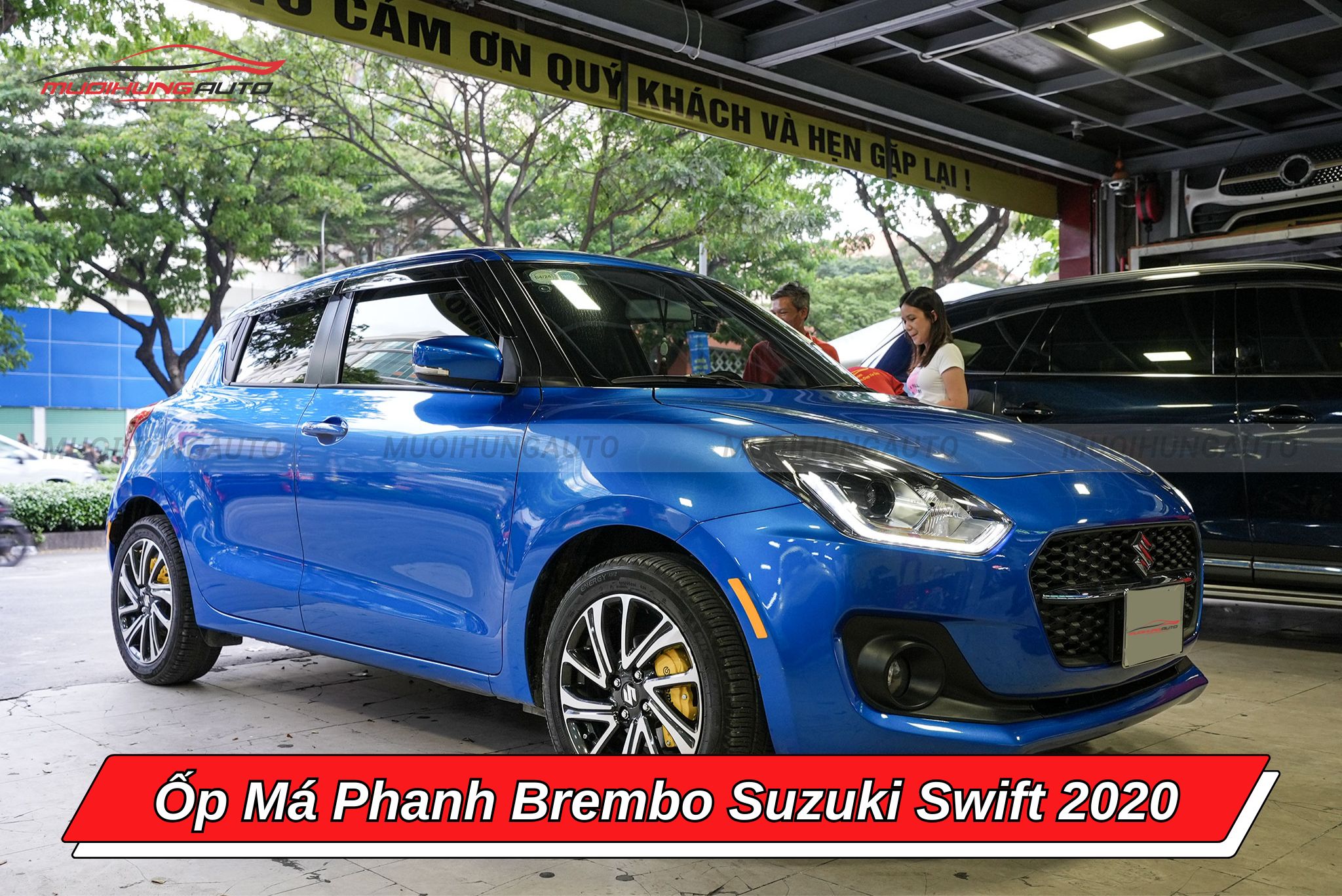 Ốp má phanh Brembo xe Suzuki Swift 2020