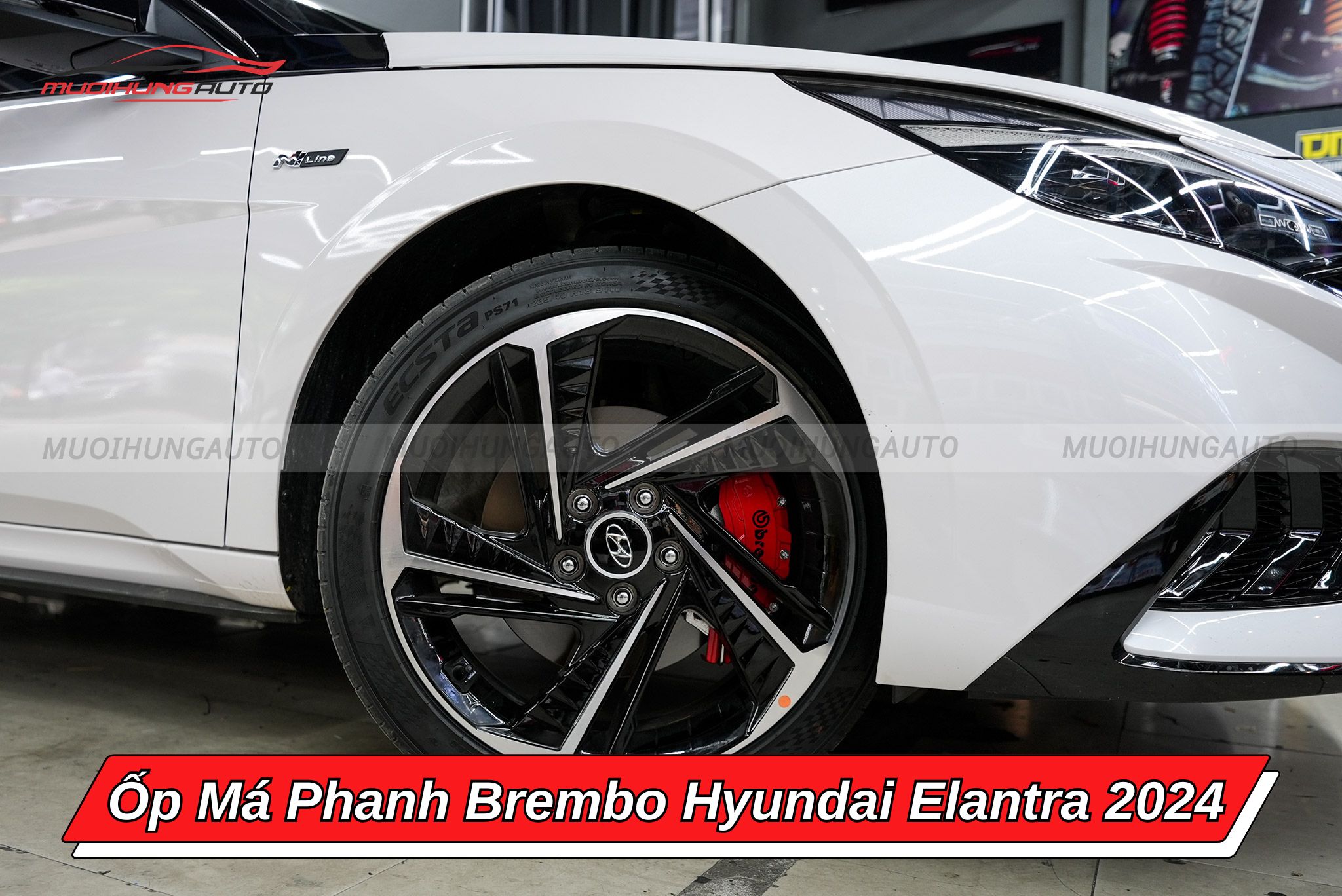 Ốp má phanh ô tô Brembo Hyundai Elantra 2024