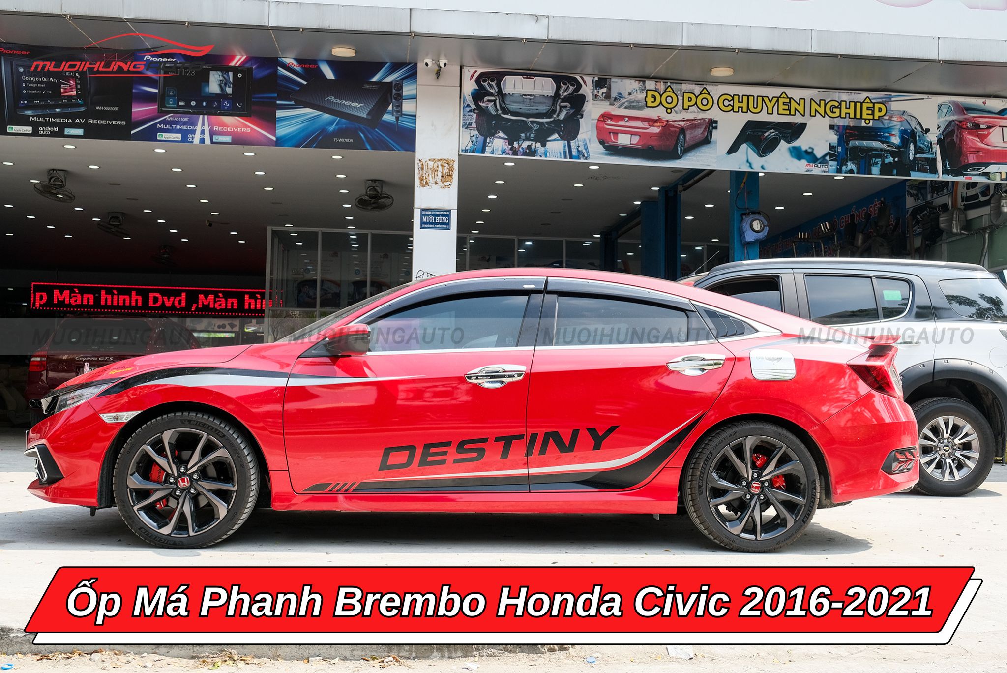 Ốp phanh Brembo Honda Civic 2016-2021