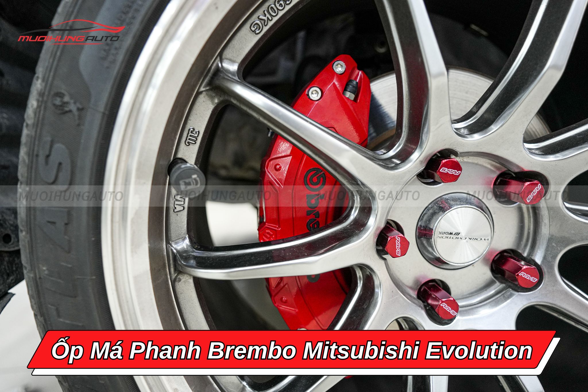 Ốp phanh Brembo Mitsubishi Evolution