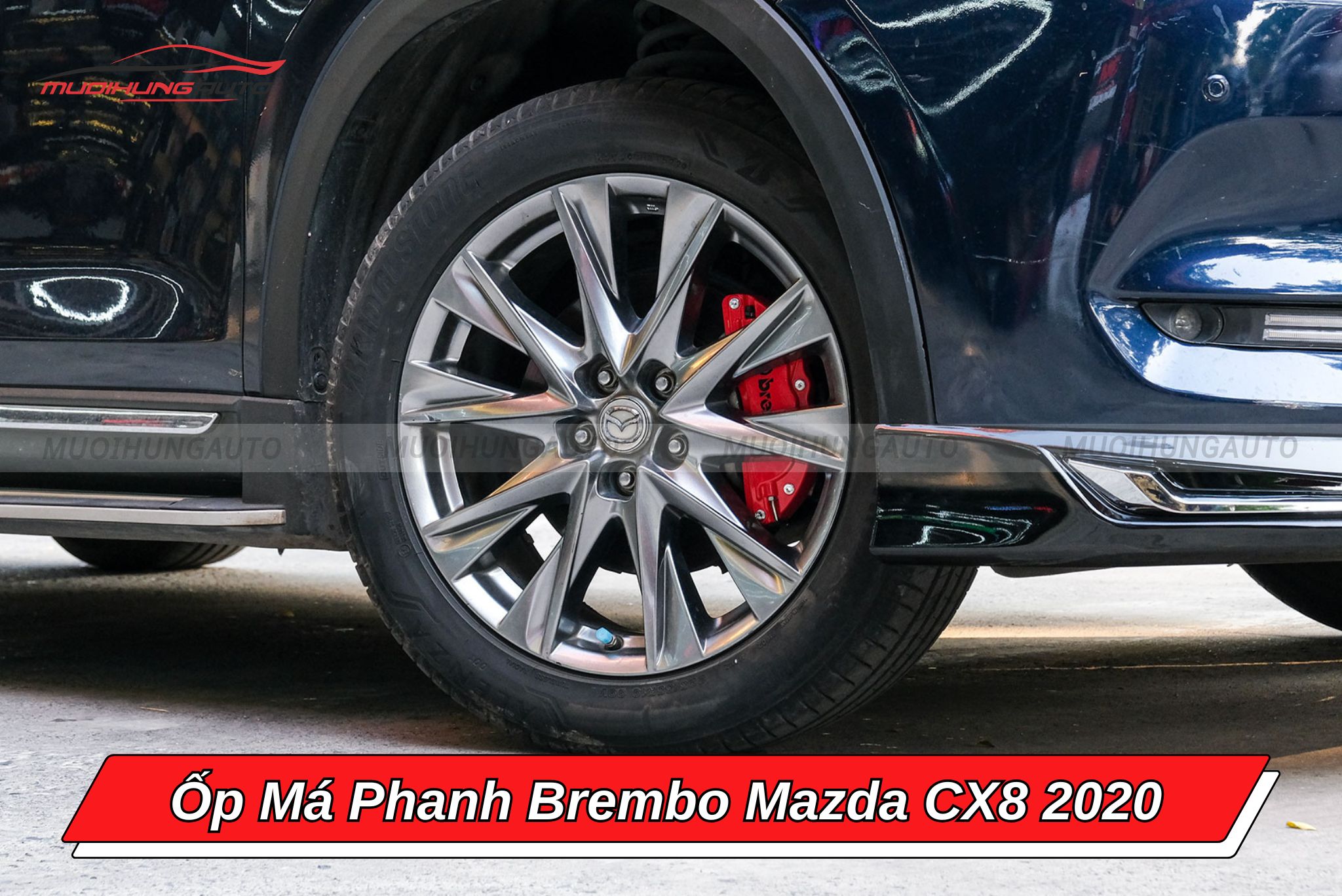 Ốp phanh Brembo xe Mazda CX8 2020