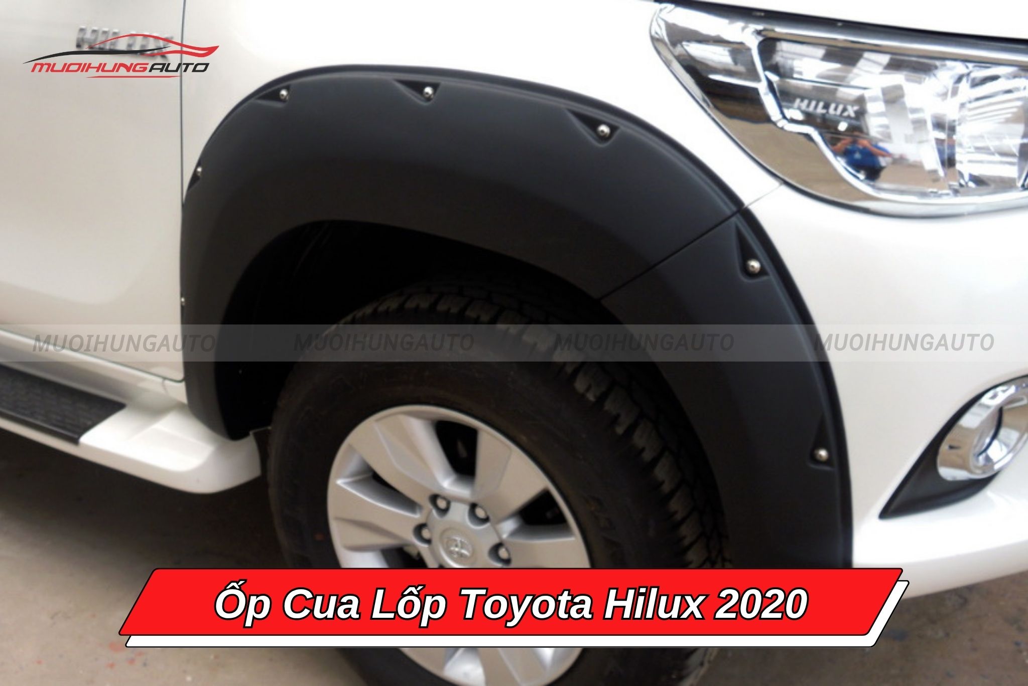 Ốp viền cua lốp Toyota Hilux 2020