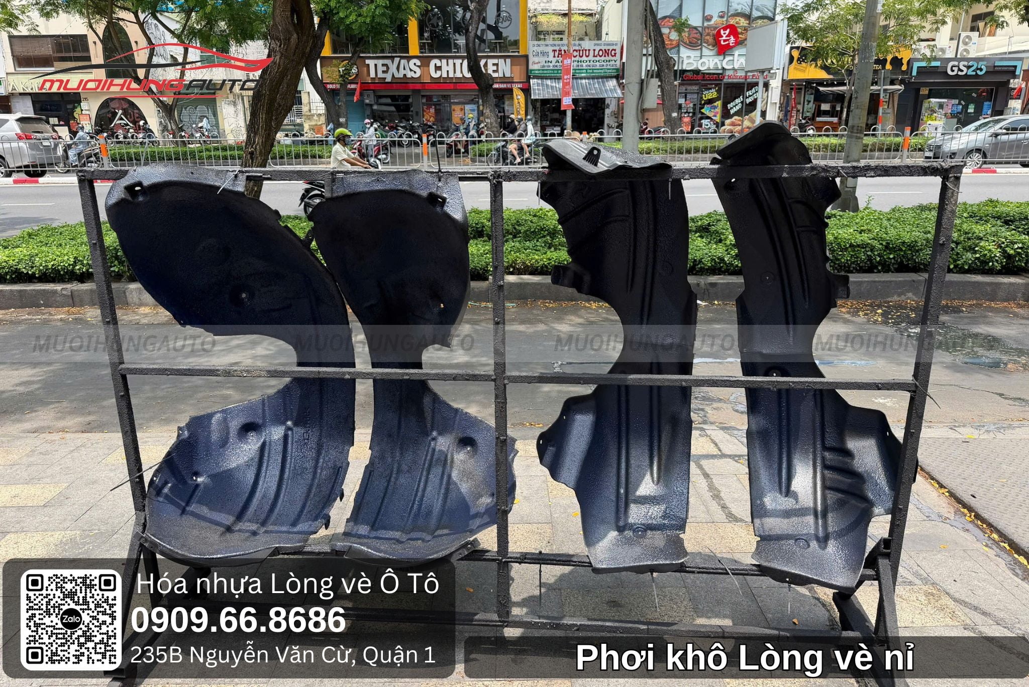Phơi khô lòng vè nỉ