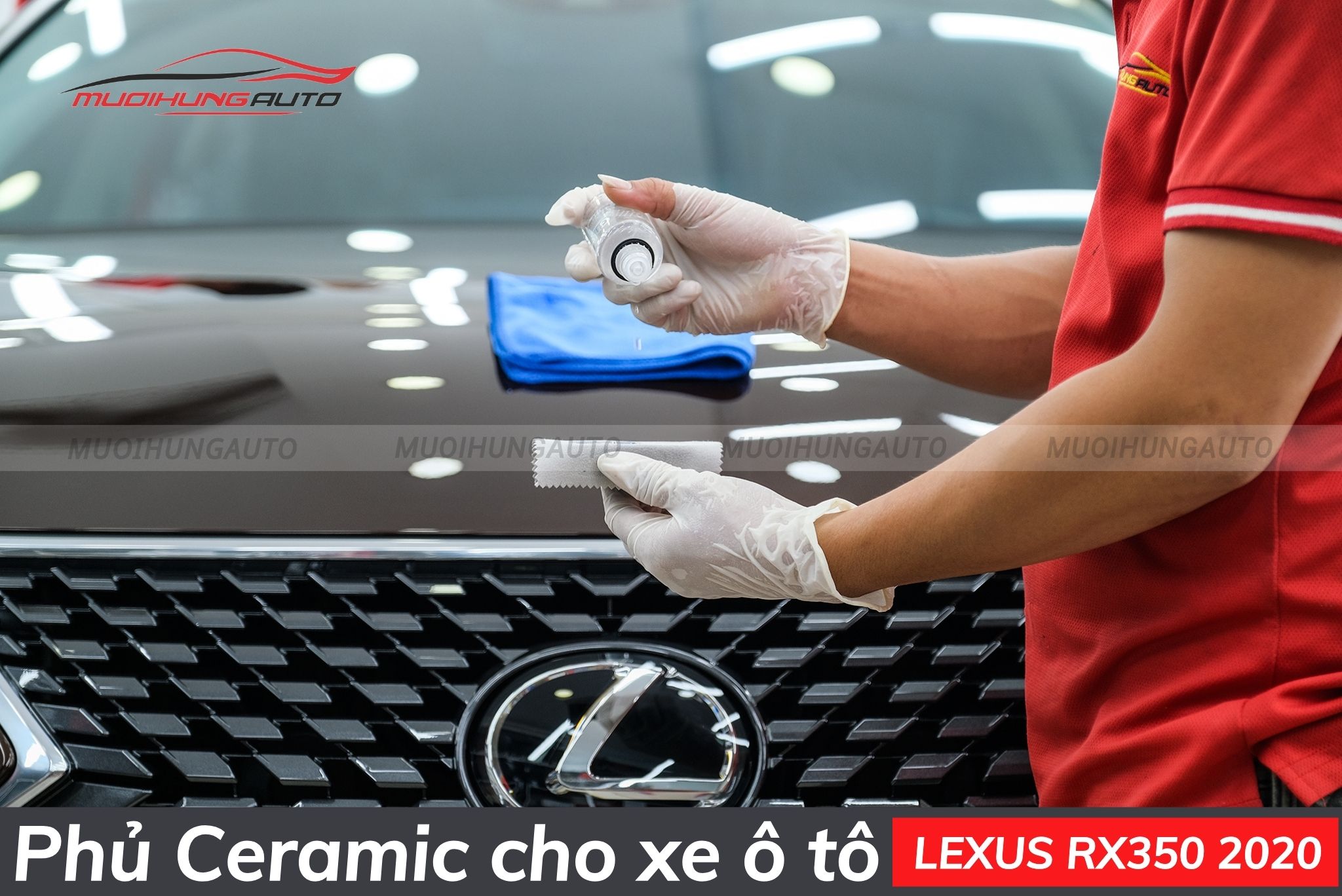 Phủ bóng ceramic cho xe ô tô Lexus RX350 2020