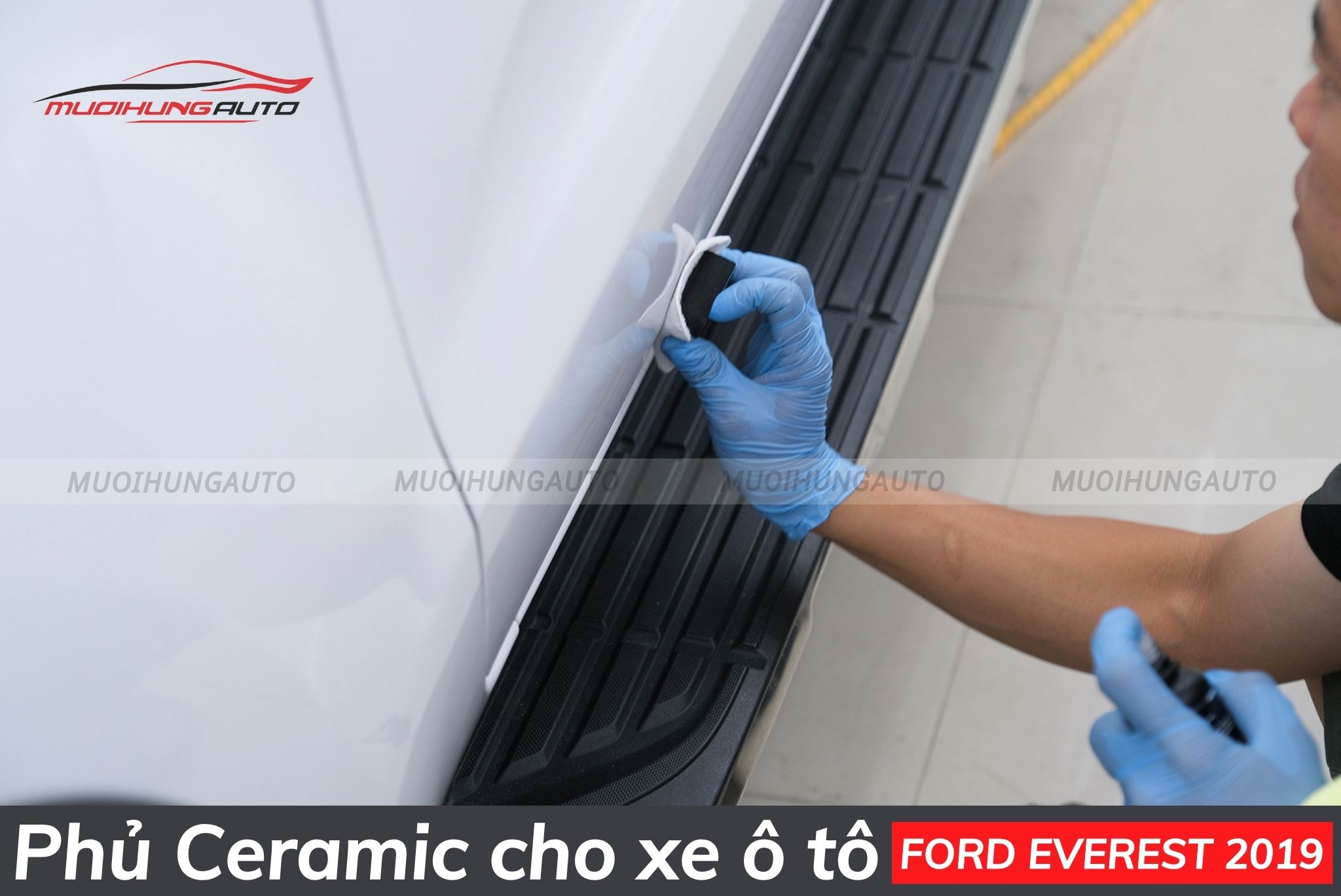 Phủ bóng ceramic Ford Everest 2019