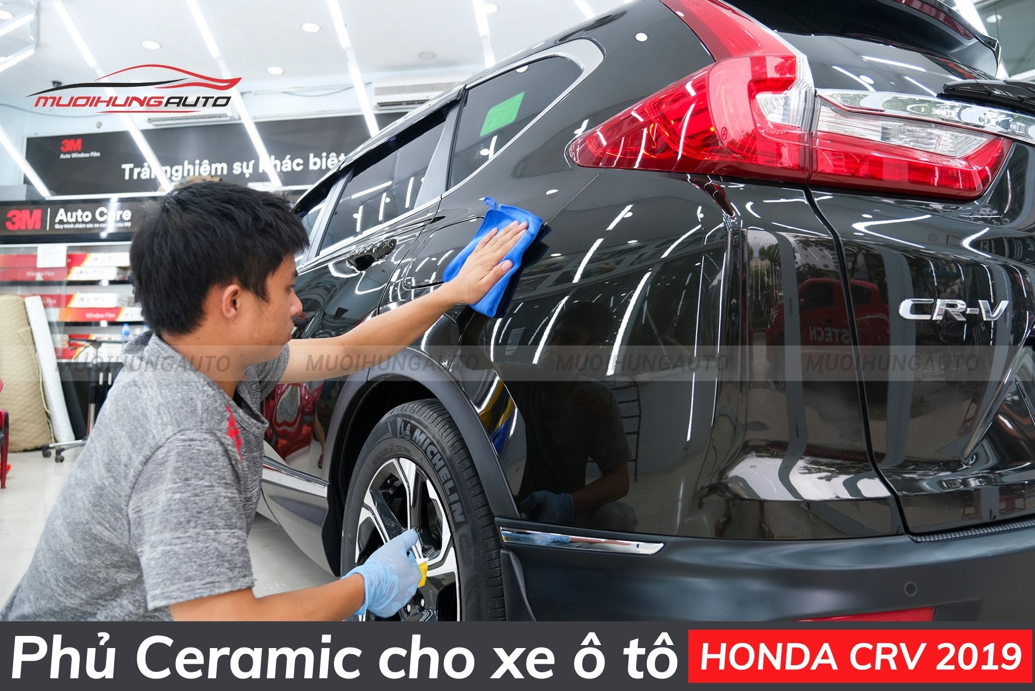 Phủ bóng ceramic Honda CRV 2019
