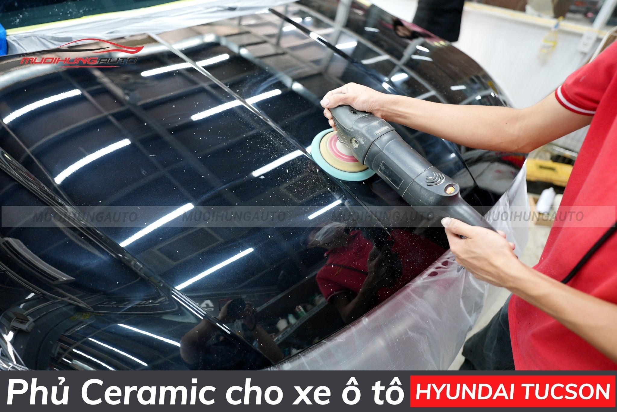 Phủ bóng ceramic Hyundai Tucson