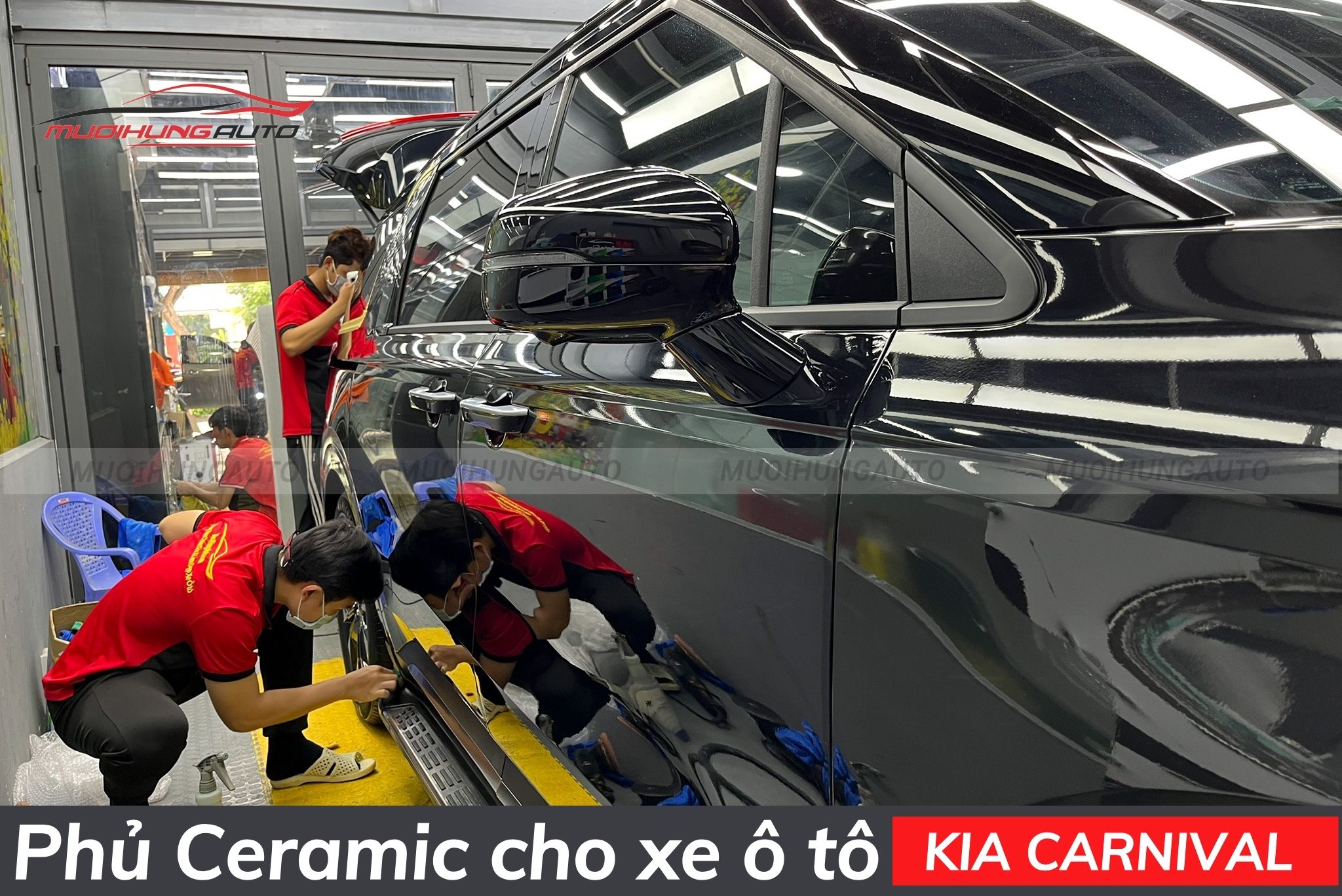 Phủ bóng ceramic Kia Carnival