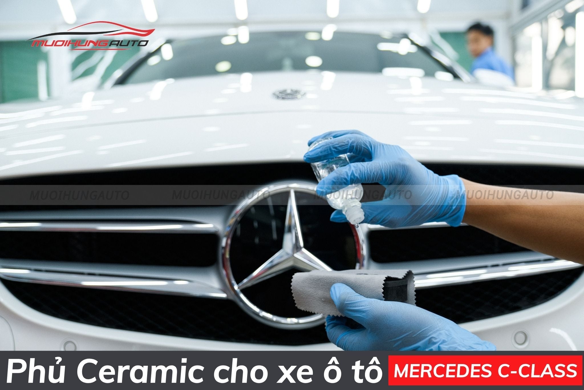 Phủ bóng cho xe ô tô Mercedes C-Class