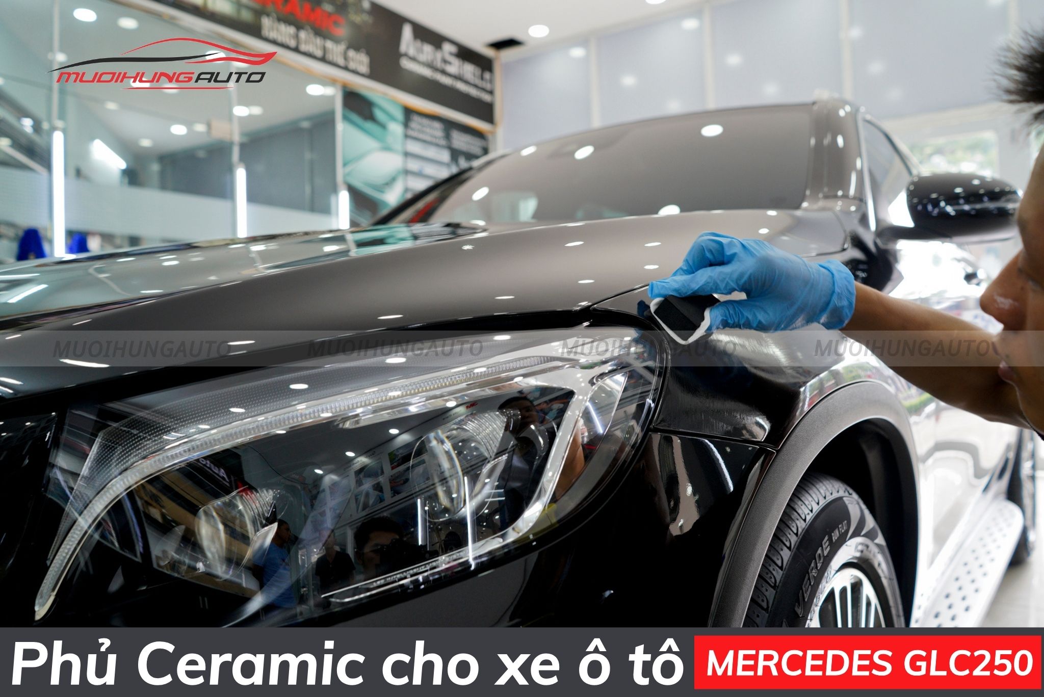 Phủ bóng cho xe ô tô Mercedes GLC250