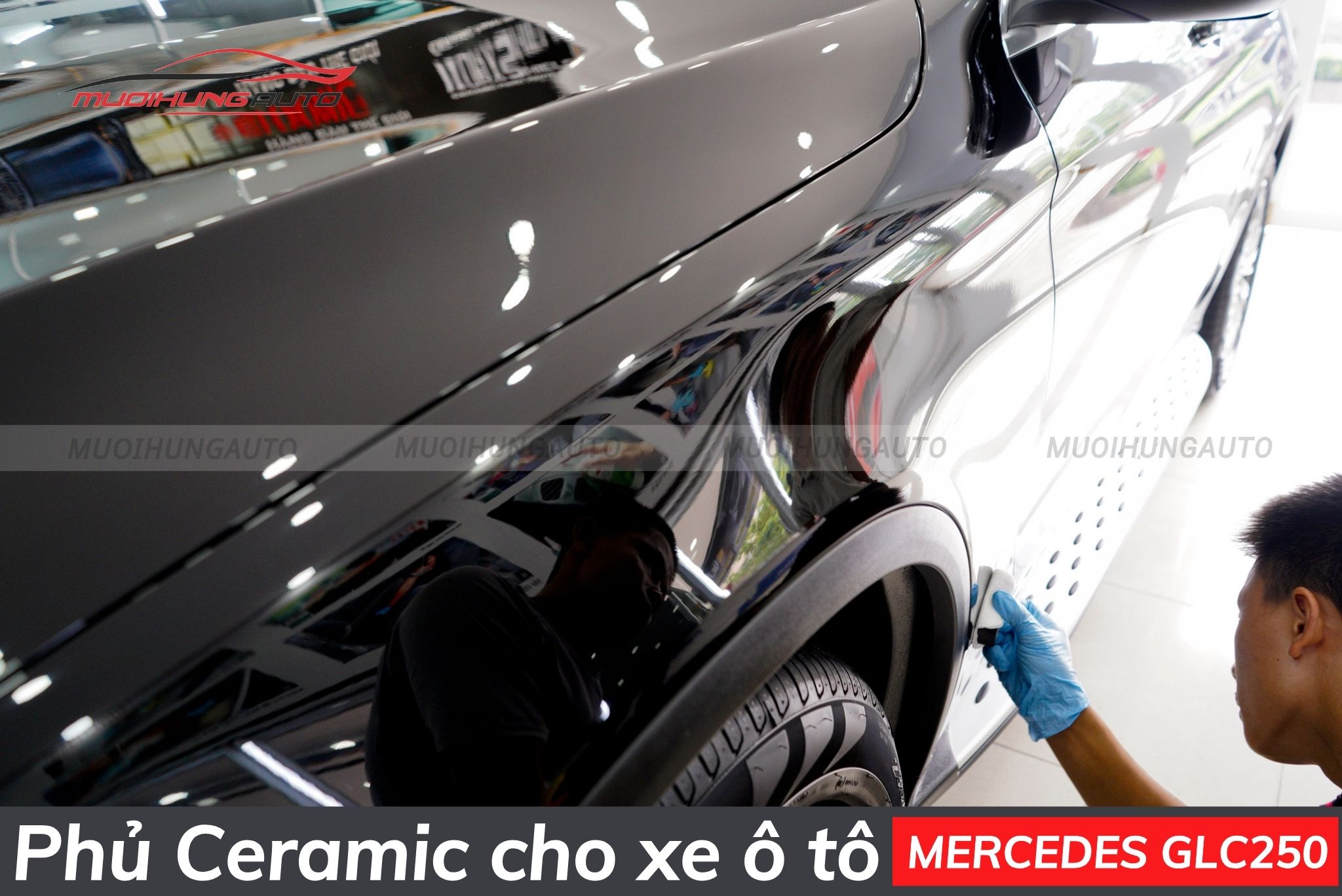 Phủ bóng ô tô Mercedes GLC250