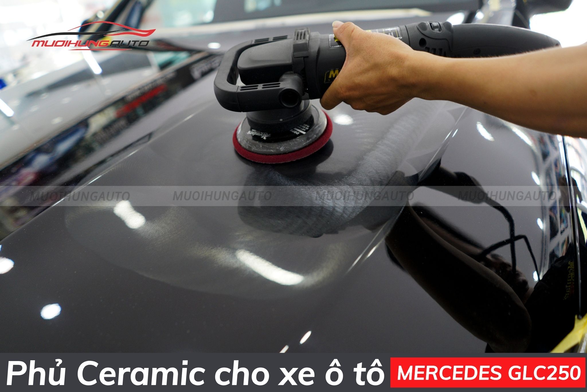Phủ ceramic cho xe Mercedes GLC250