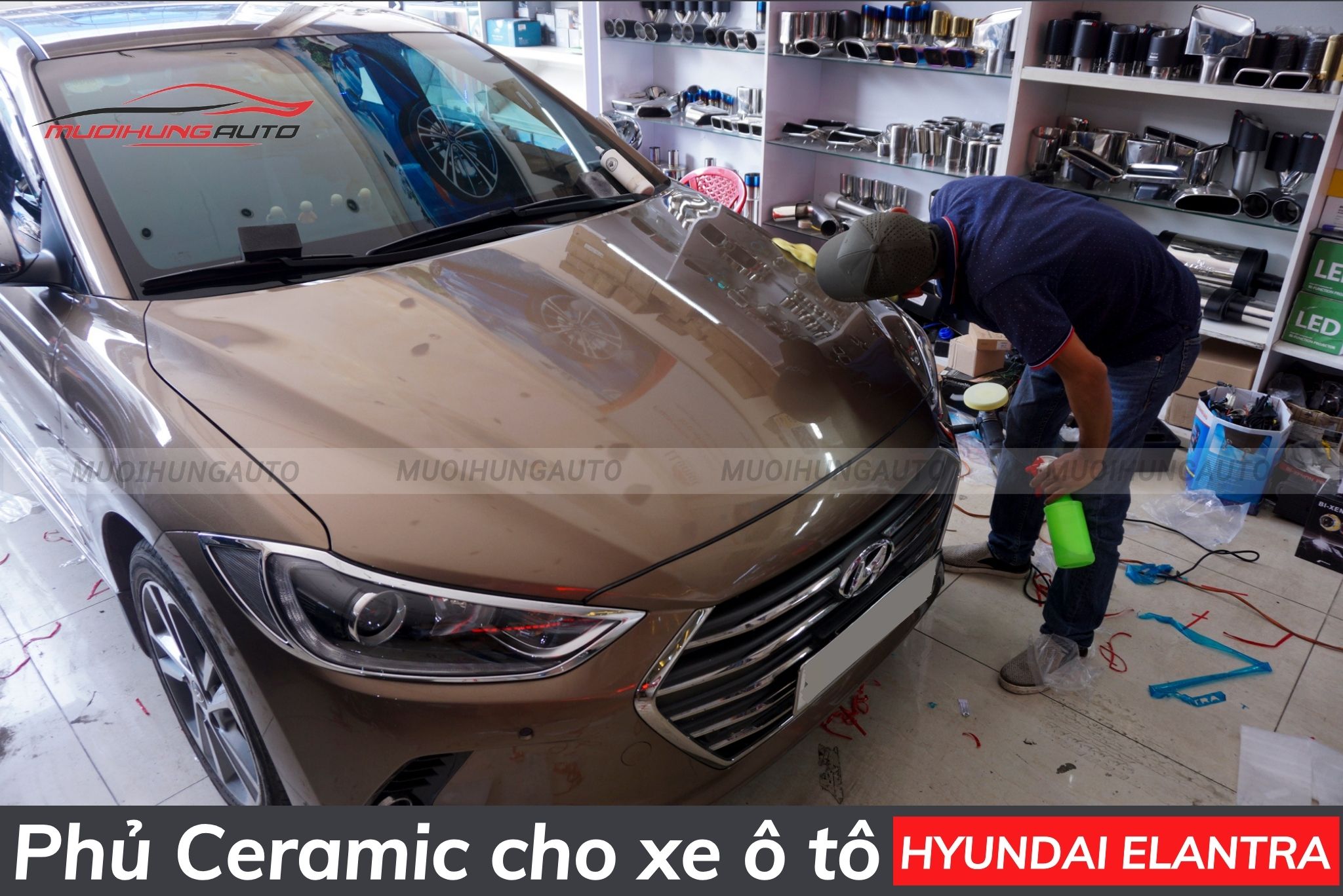 Phủ ceramic cho xe ô tô Hyundai Elantra