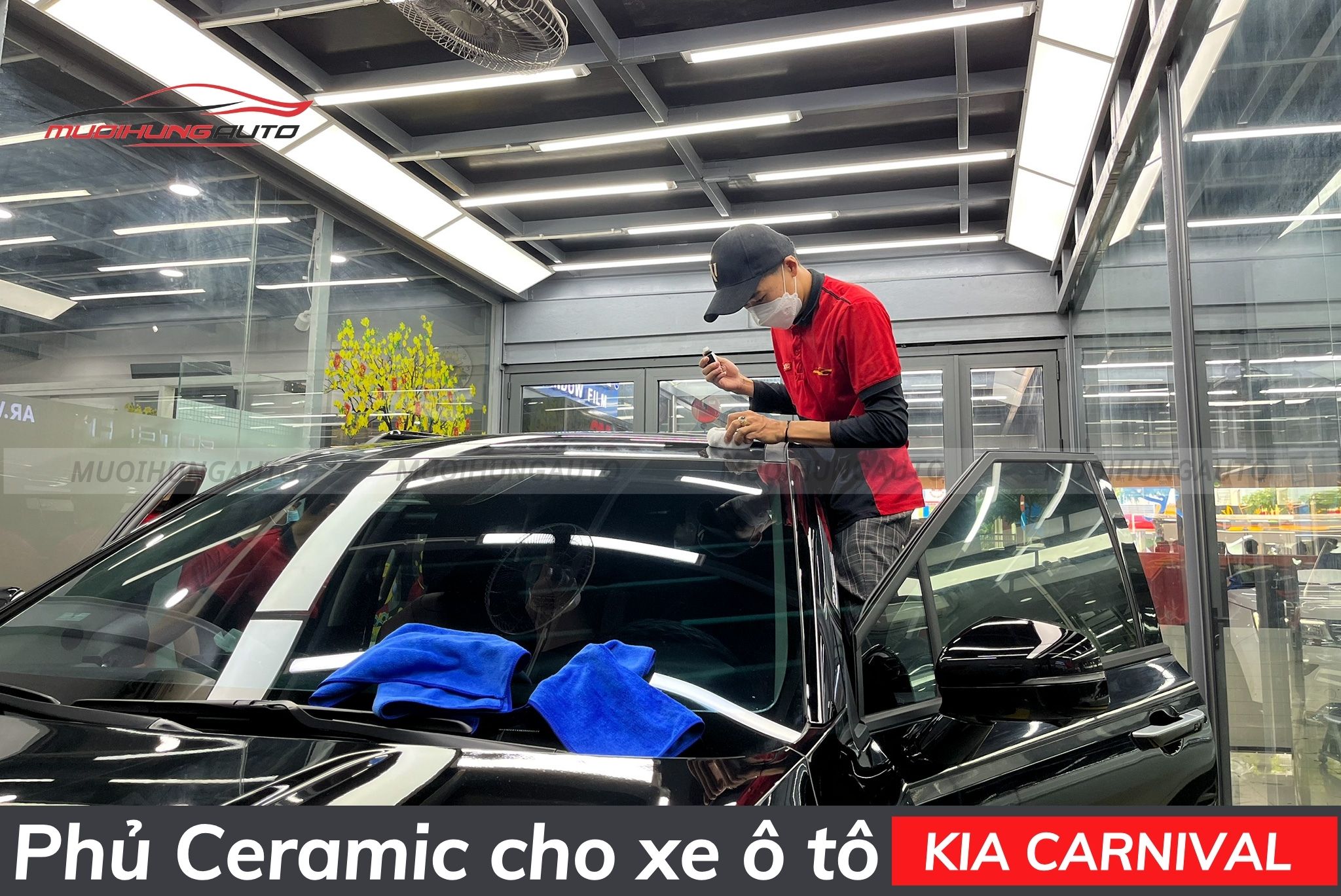 Phủ ceramic cho xe ô tô Kia Carnival