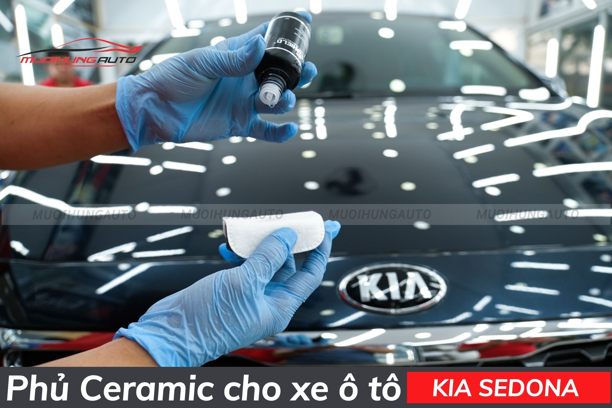 Phủ ceramic cho xe ô tô Kia Sedona