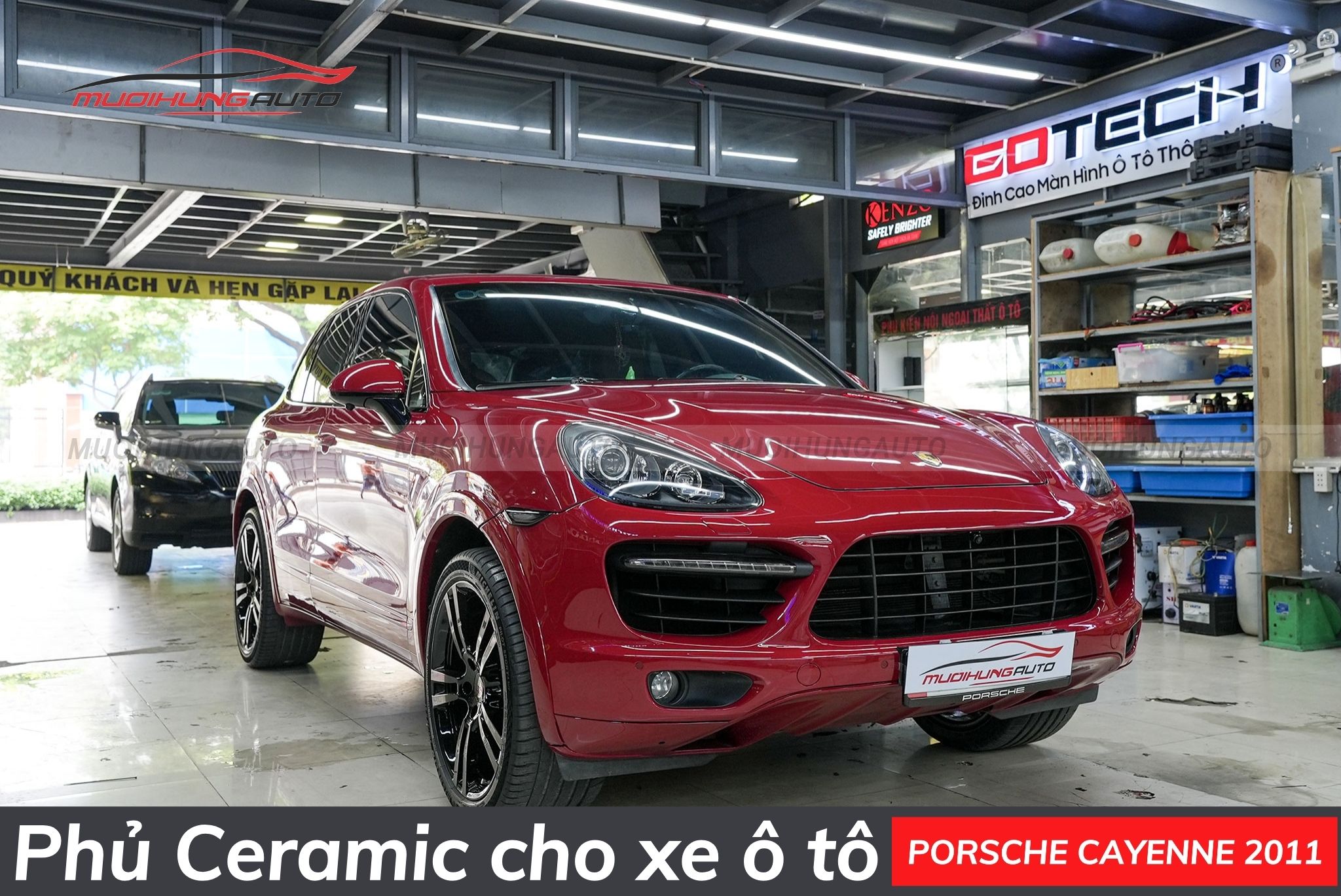 Phủ ceramic cho xe ô tô Porsche Cayenne 2011