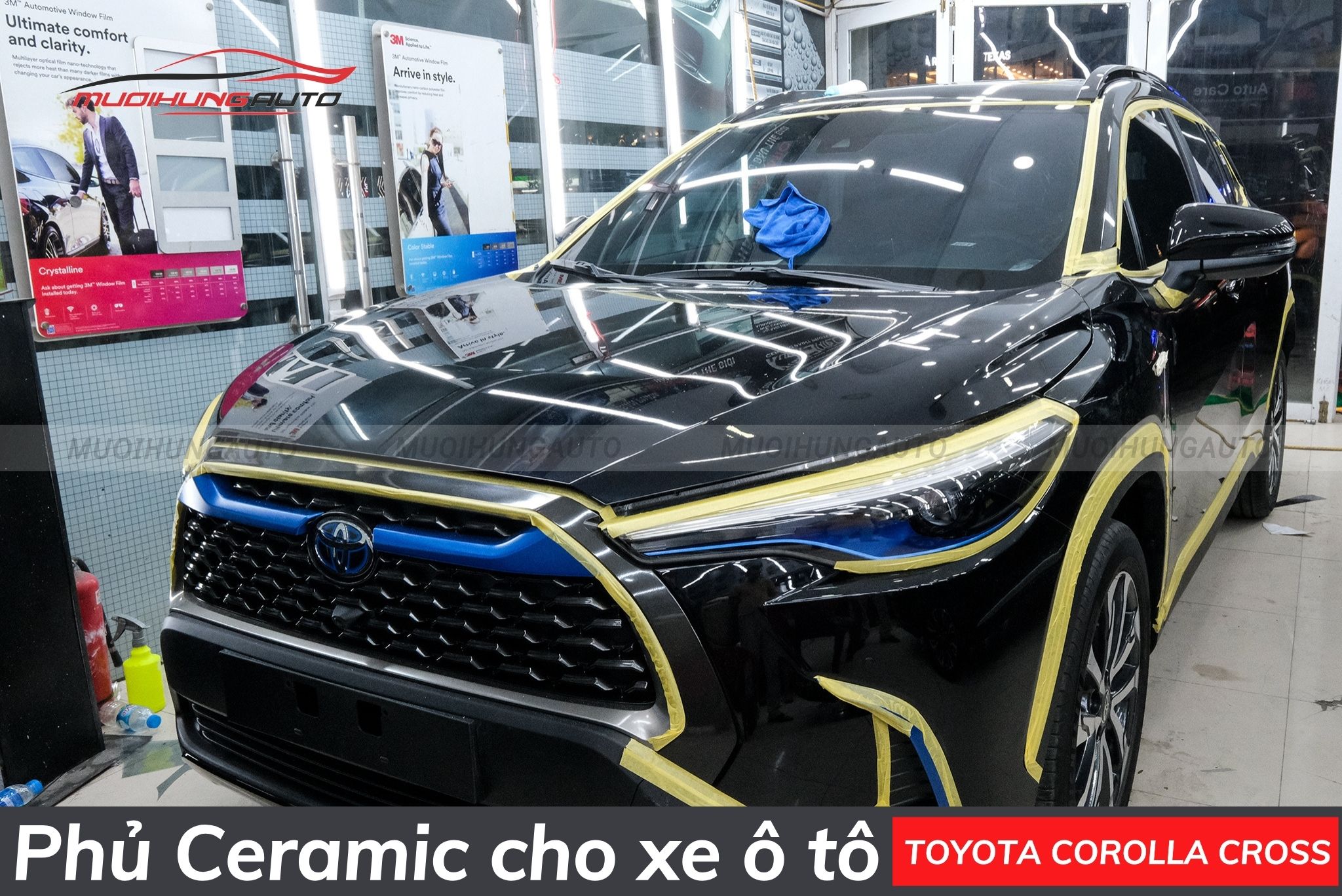 Phủ ceramic cho xe ô tô Toyota Corolla Cross