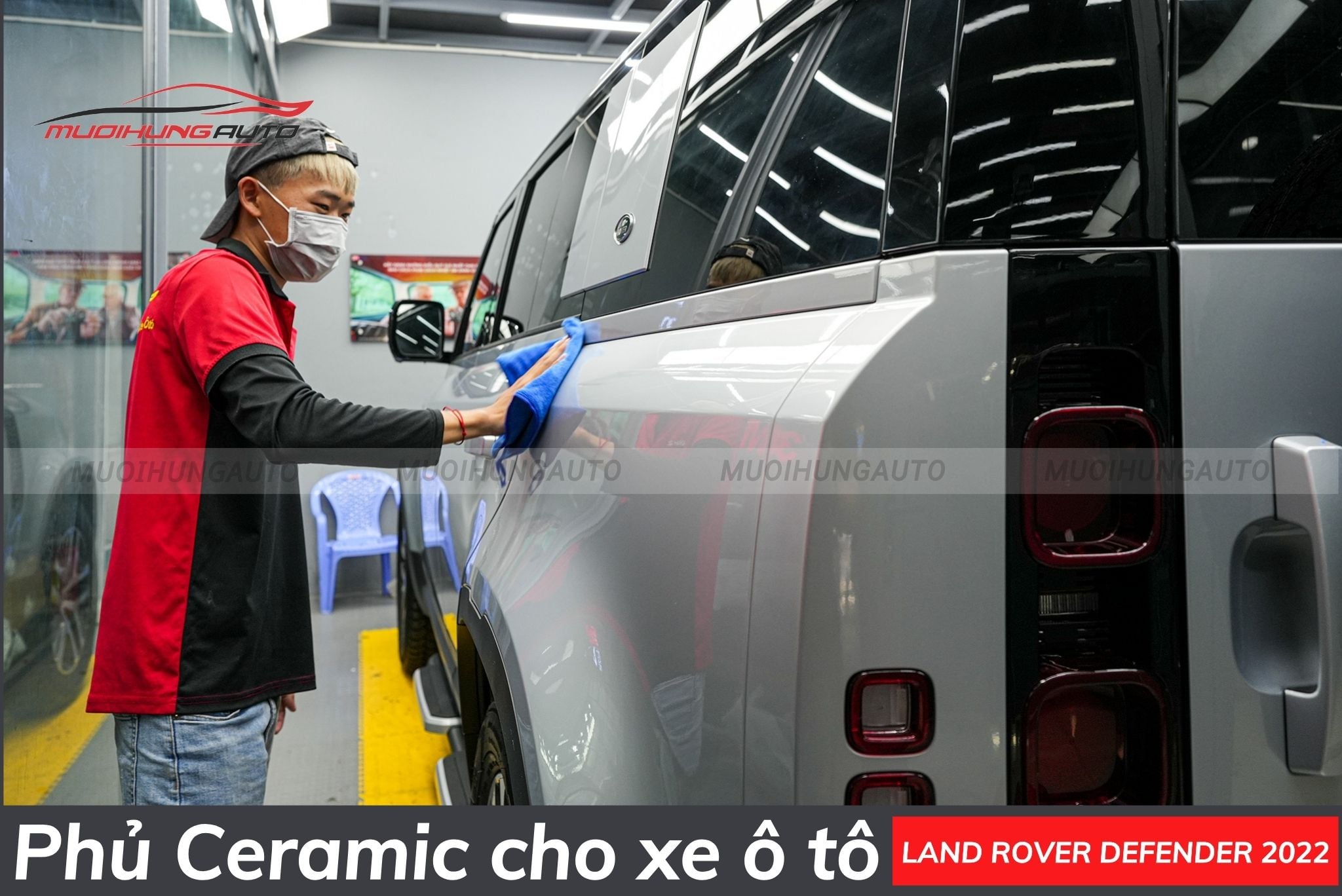 Phủ ceramic ô tô Land Rover Defender 2022