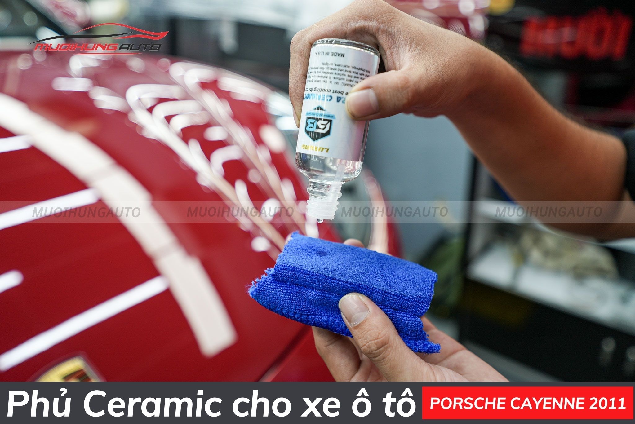 Phủ ceramic ô tô Porsche Cayenne 2011