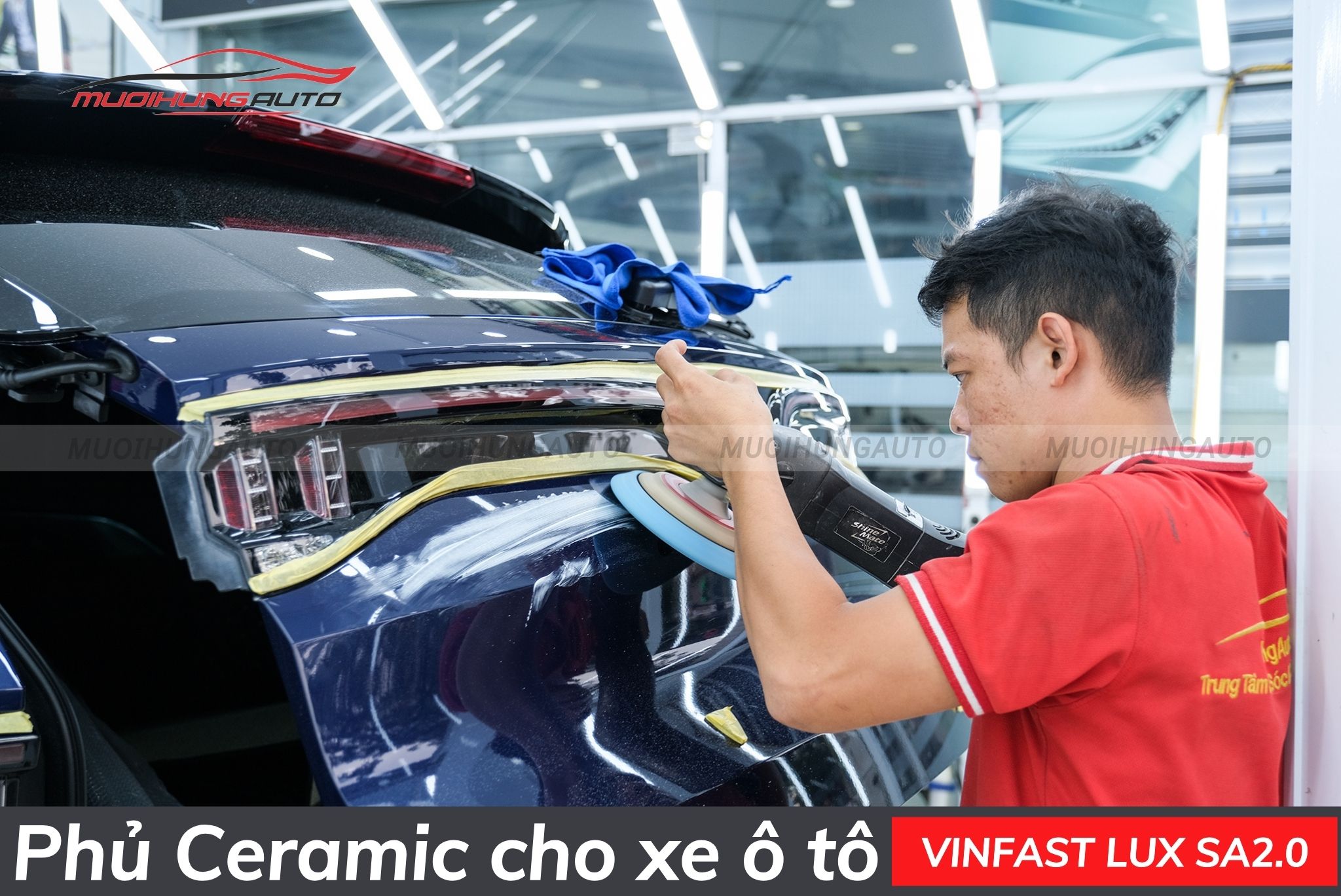 Phủ ceramic ô tô Vinfast Lux SA2.0