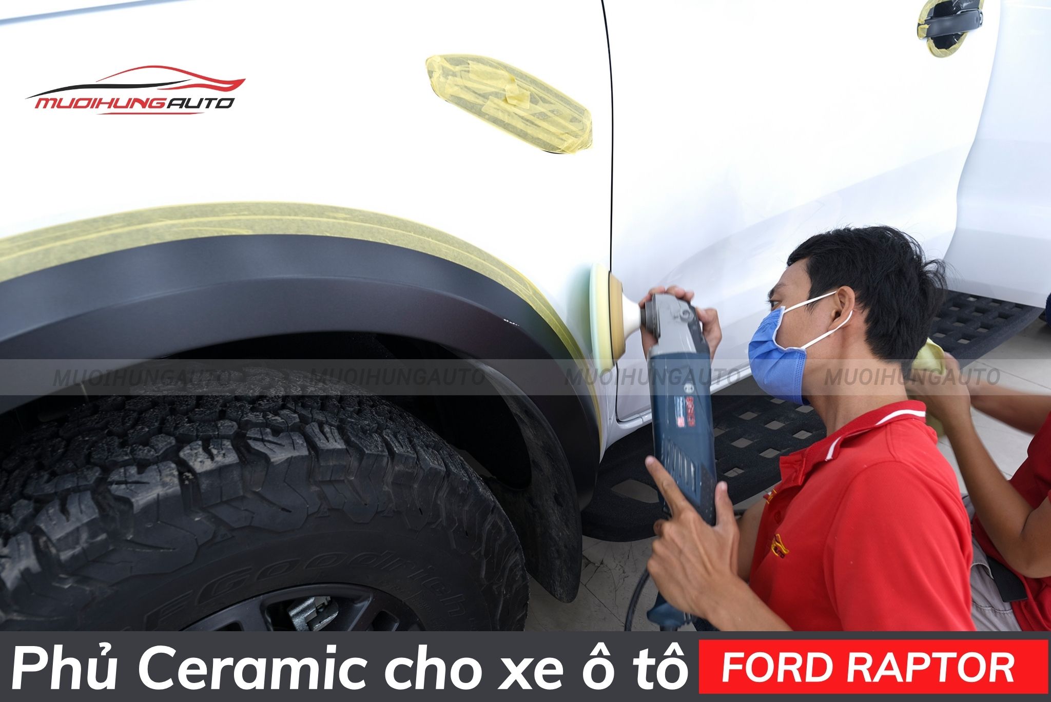 Phủ ceramic xe hơi Ford Raptor