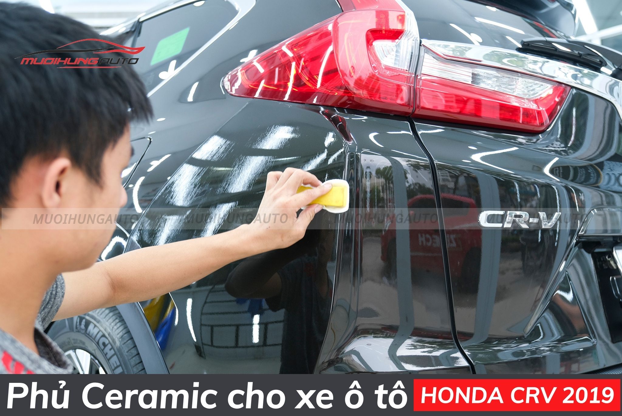 Phủ ceramic xe hơi Honda CRV 2019