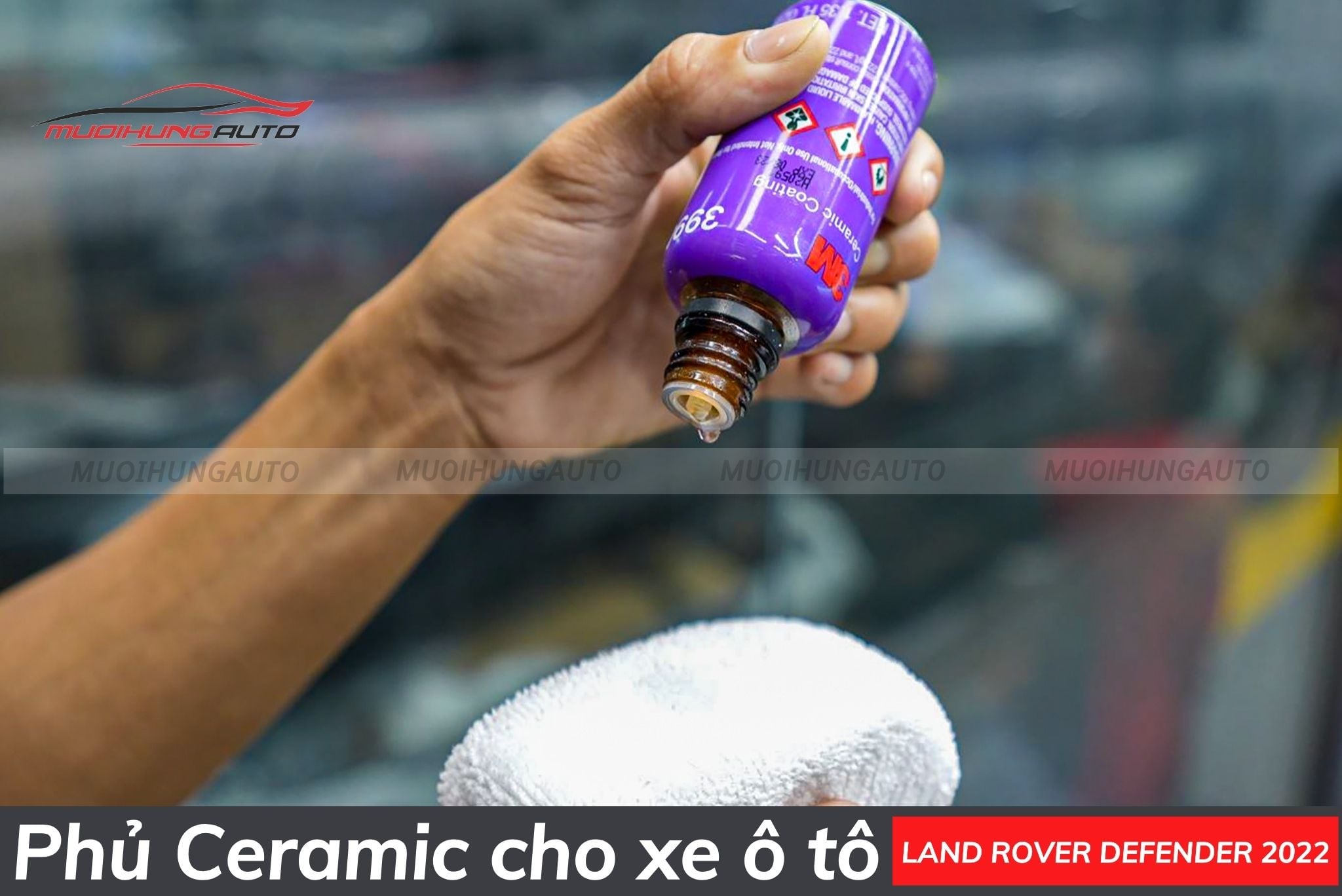 Phủ ceramic xe hơi Land Rover Defender 2022