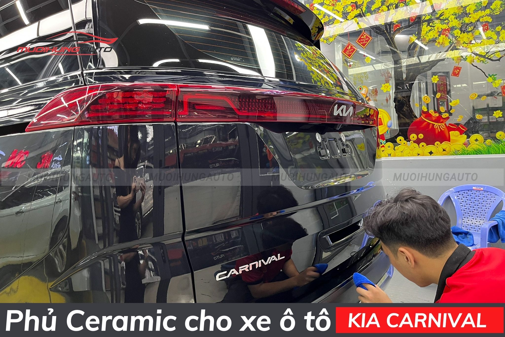 Phủ ceramic xe ô tô Kia Carnival