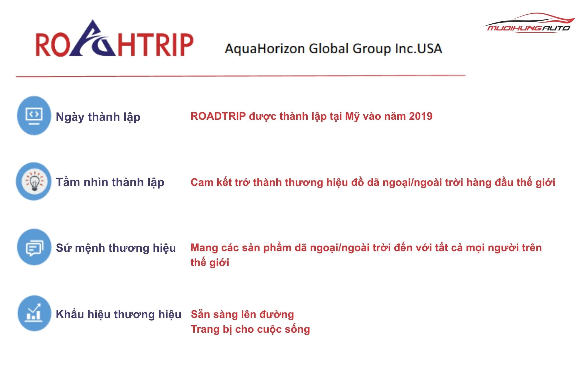 ROAHTRIP là thương hiệu có nguồn gốc từ Mỹ