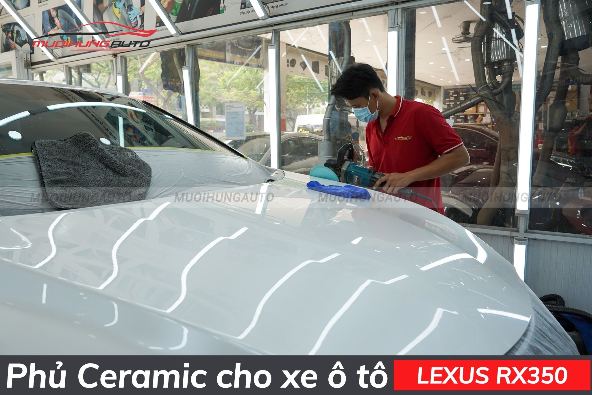 Sơn phủ bóng cho xe ô tô Lexus RX350