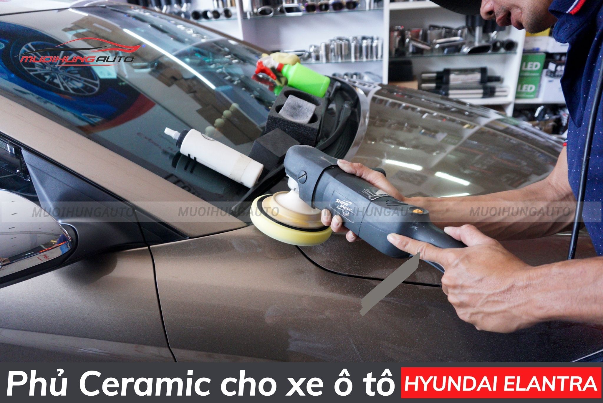 Sơn phủ bóng ô tô Hyundai Elantra