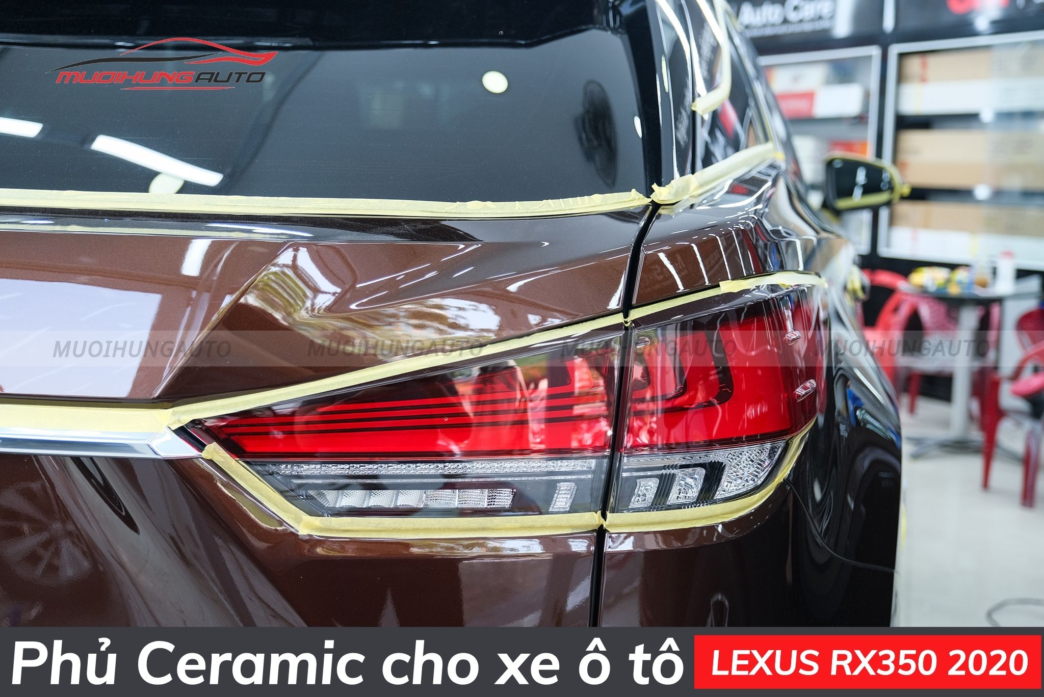 Sơn phủ ceramic cho xe ô tô Lexus RX350 2020