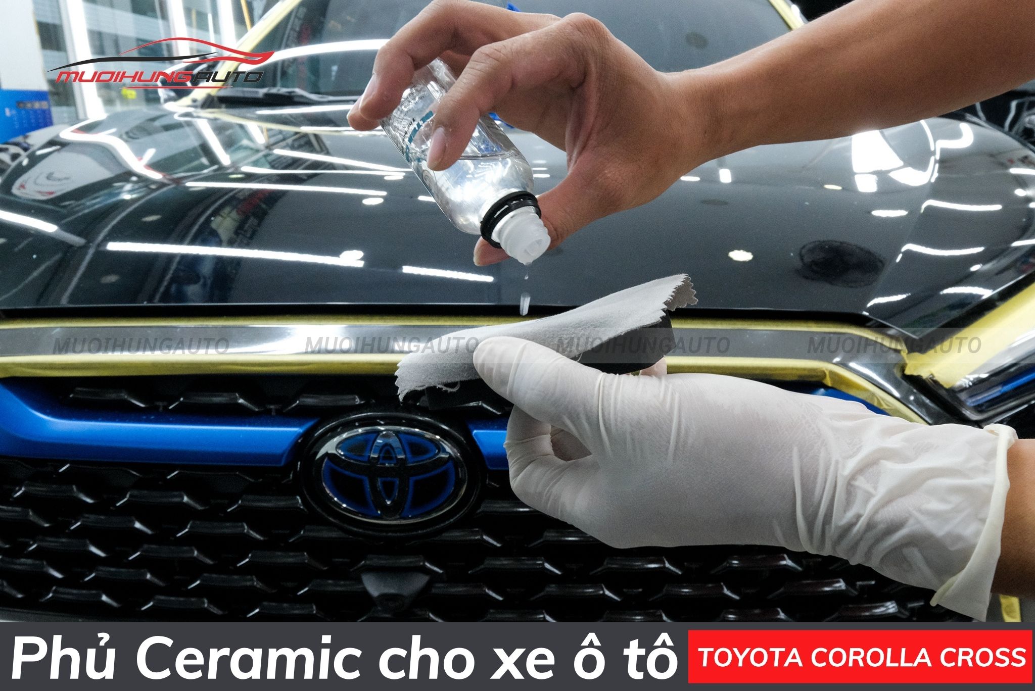 Sơn phủ ceramic cho xe ô tô Toyota Corolla Cross