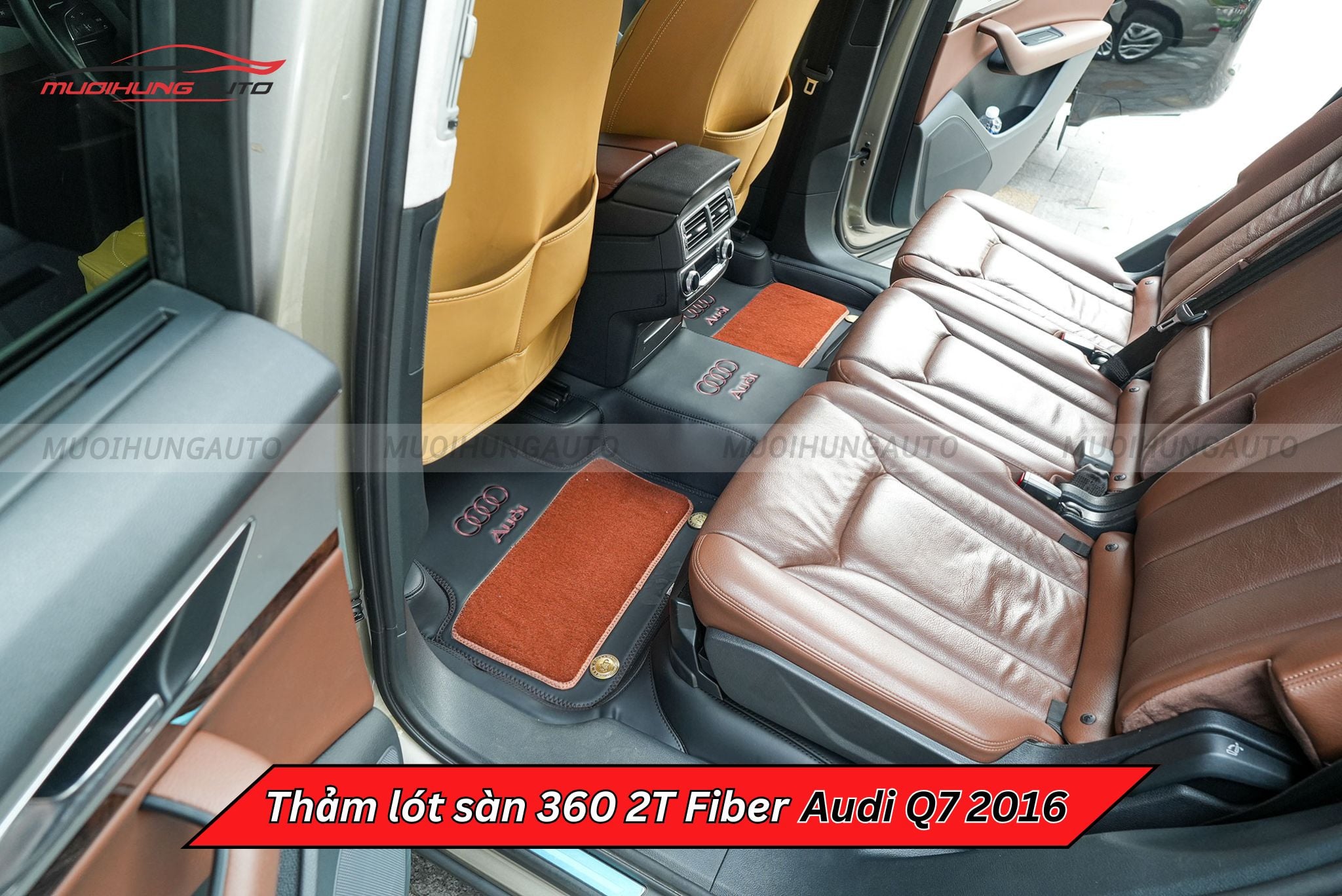 Thảm lót chân ô tô 360 2T Fiber Audi Q7 2016
