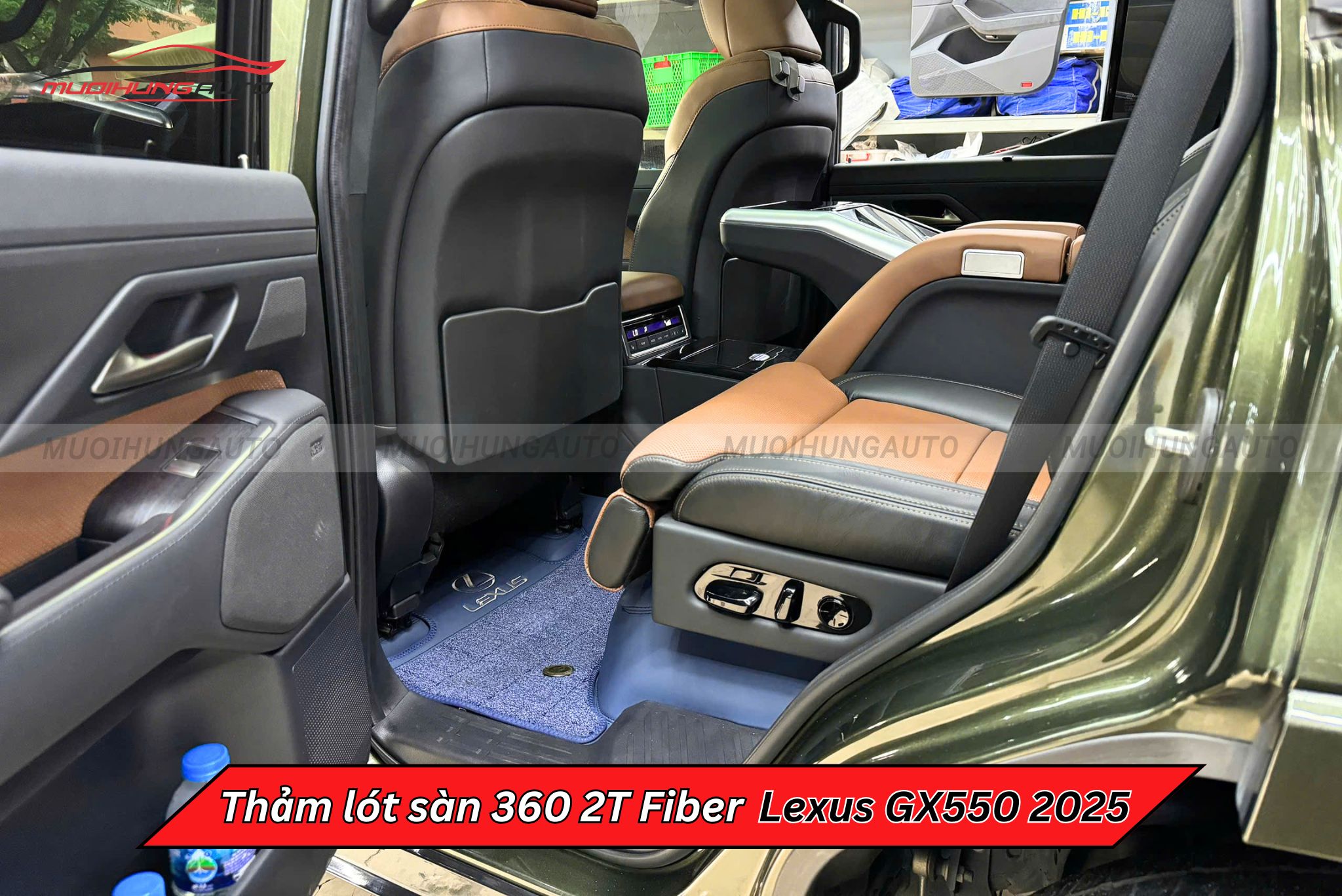 Thảm lót chân xe ô tô 360 2T Fiber Lexus GX550 2025