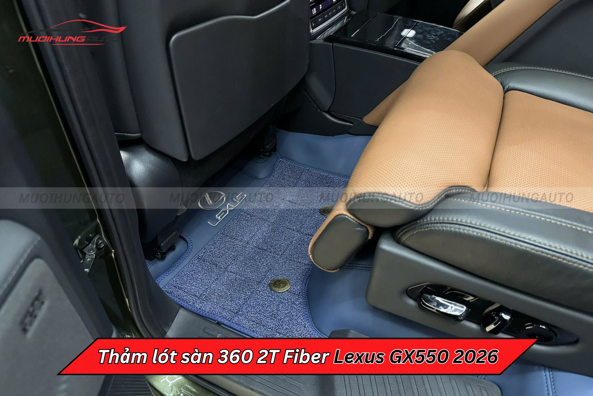 Thảm lót chân xe ô tô 360 2T Fiber Lexus GX550 2026