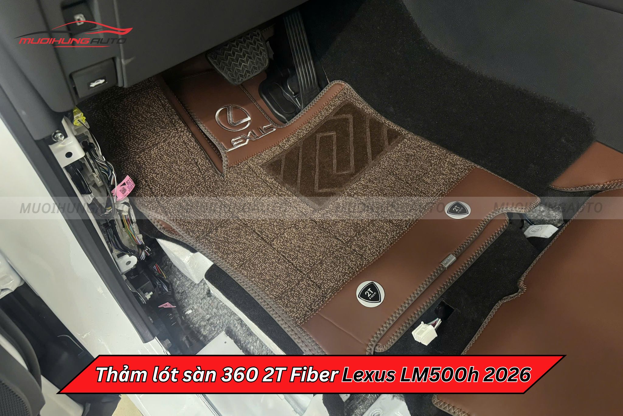 Thảm lót chân xe ô tô 360 2T Fiber Lexus LM500h 2026