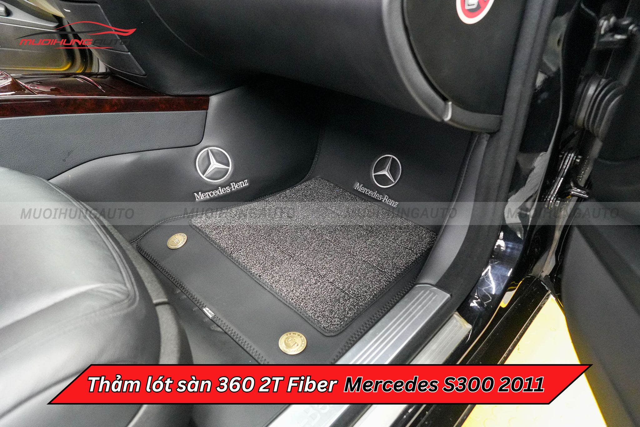 Thảm lót sàn ô tô 360 2T Fiber Mercedes S300 2011