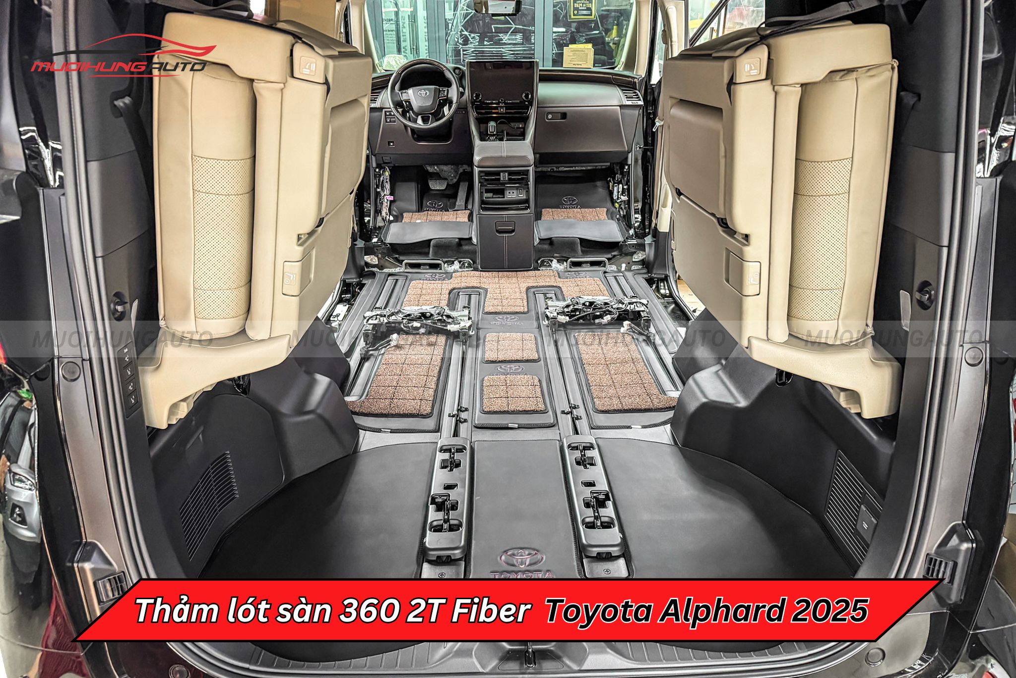 Thảm lót chân xe ô tô 360 2T Fiber Toyota Alphard 2025
