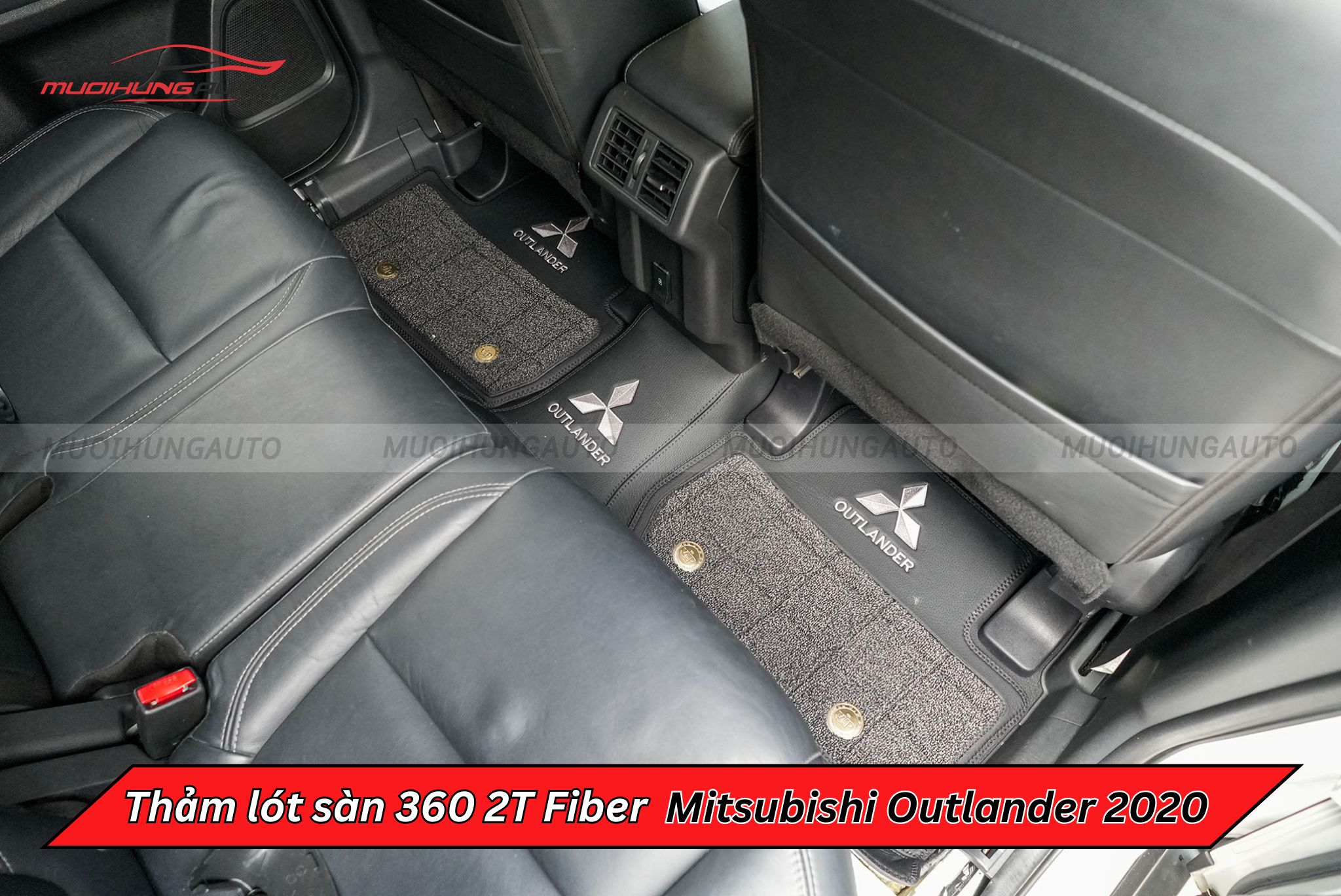 Thảm lót sàn 360 2T Fiber cho ô tô Mitsubishi Outlander 2020