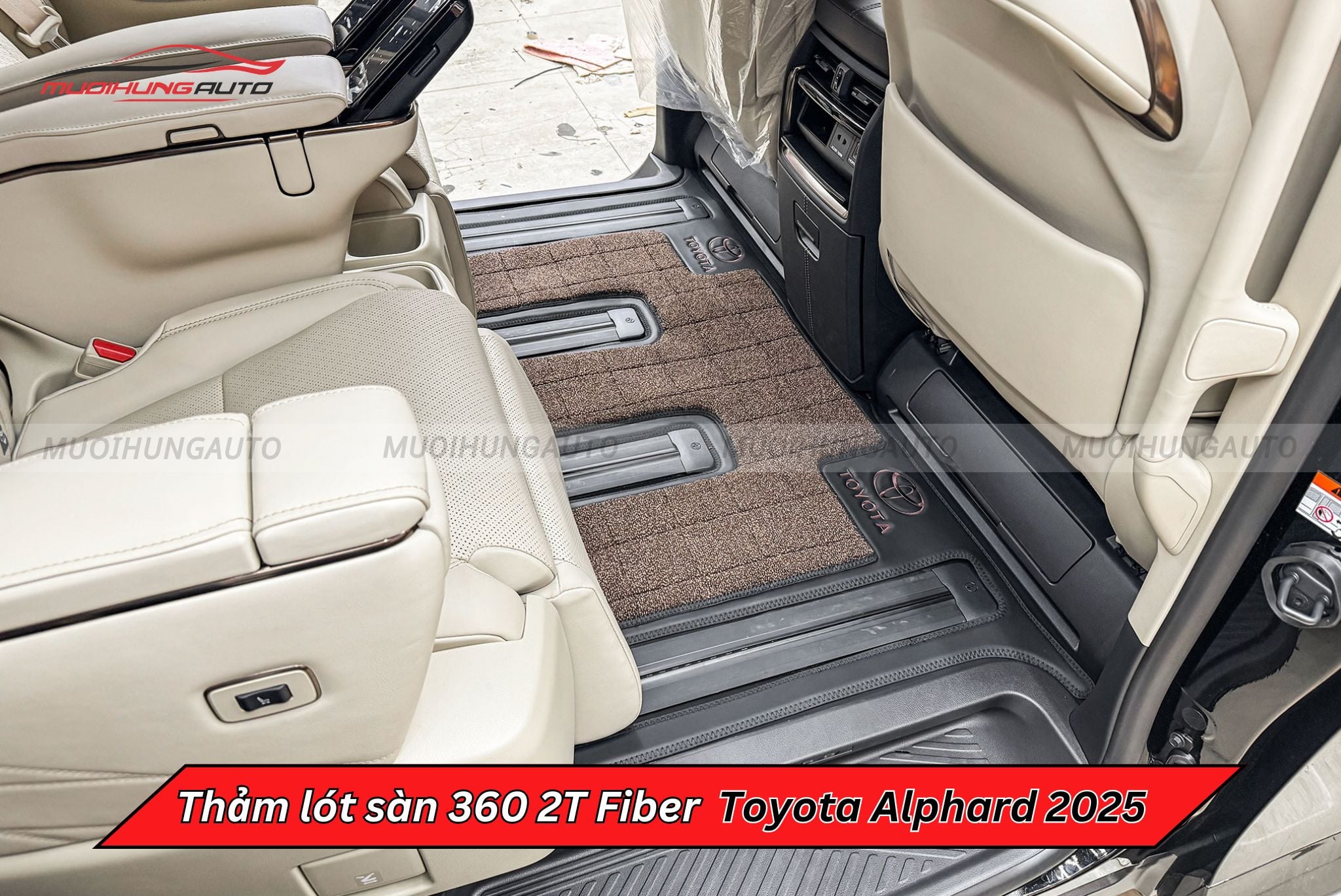 Thảm lót sàn 360 2T Fiber cho ô tô Toyota Alphard 2025