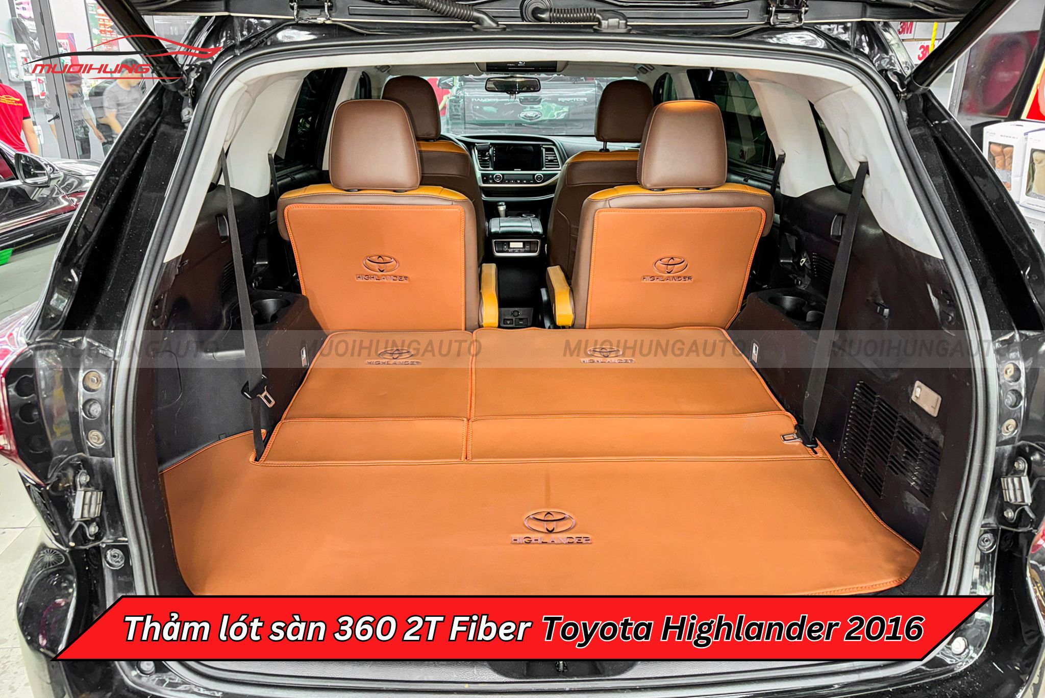Thảm lót sàn 360 2T Fiber cho Toyota Highlander 2016