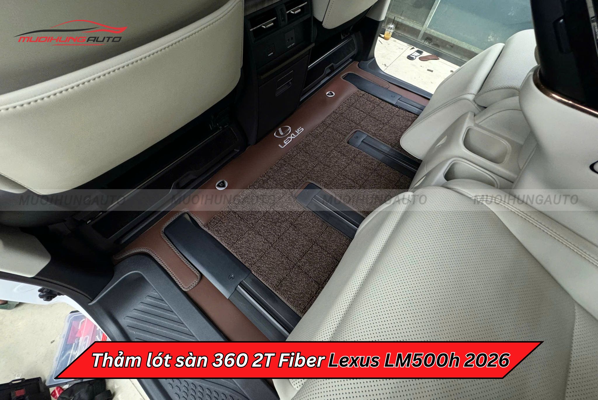 Thảm lót sàn 360 2T Fiber cho xe Lexus LM500h 2026