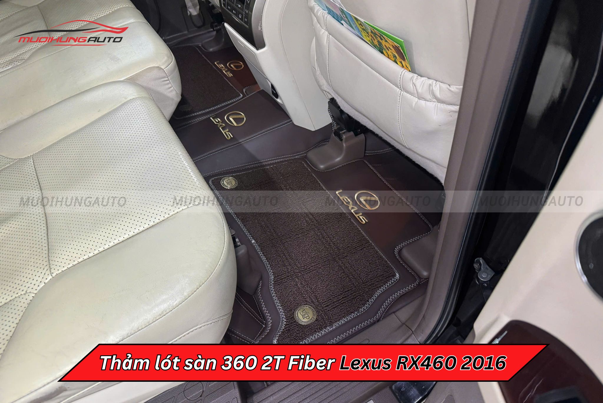 Thảm lót sàn 360 2T Fiber cho xe Lexus RX460 2016