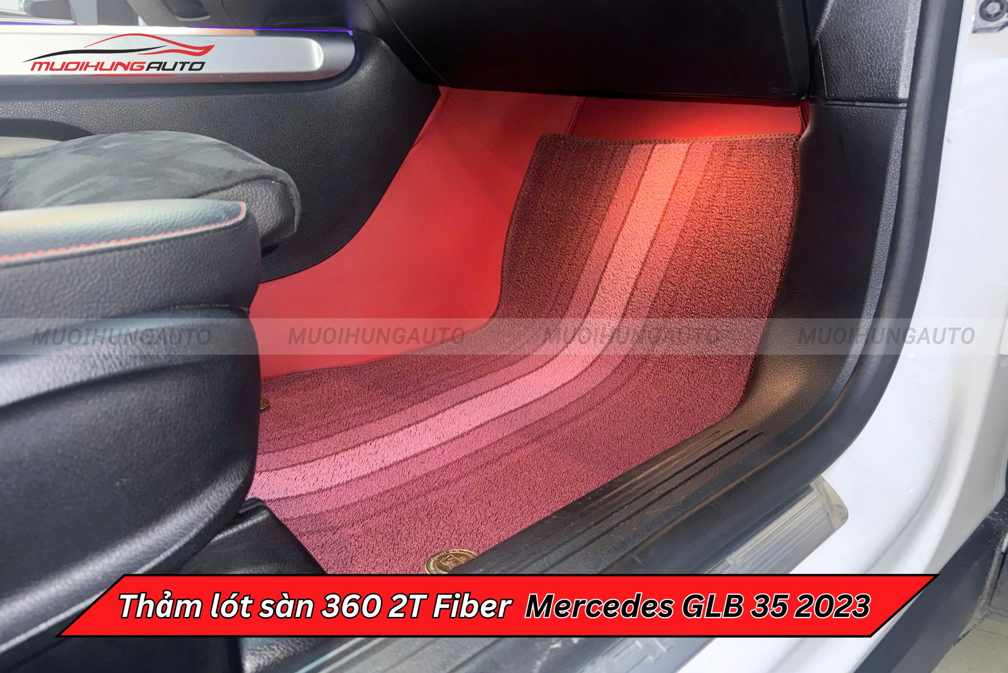 Thảm lót sàn 360 2T Fiber cho xe Mercedes GLB 35 2023